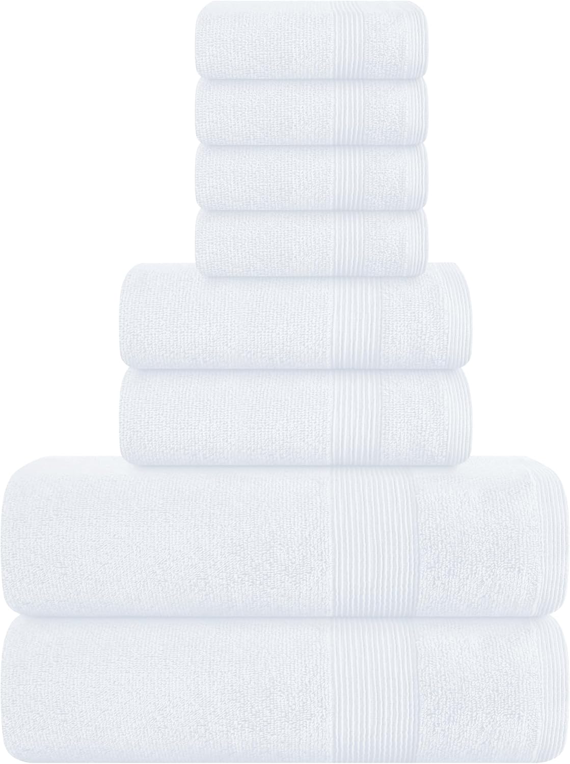 Belizzi Home 4 Pack Bath Towel Set 27x54, 100% Ring Spun Cotton, Ultra Soft Highly Absorbent Machine Washable Hotel Spa Quality Bath Towels for Bathroom, 4 Bath Towels Black