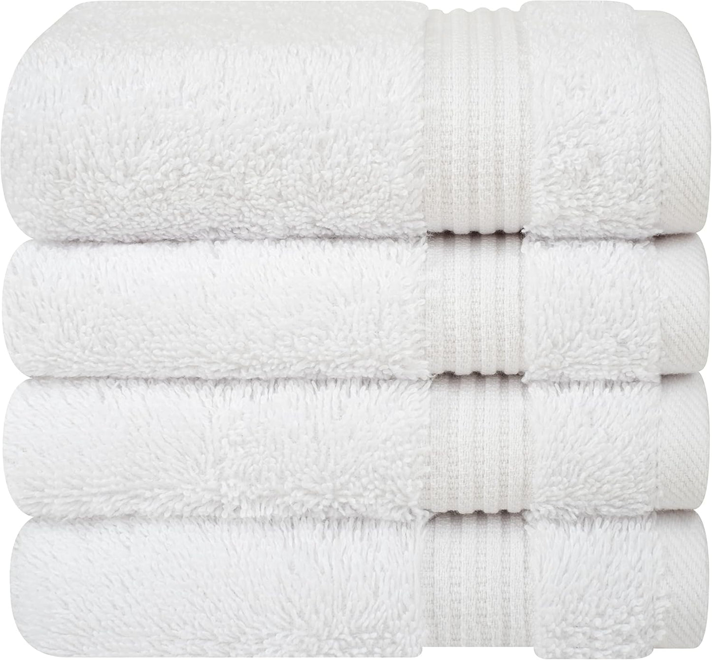Cotton Paradise 6 Piece Towel Set, 100% Cotton Soft Absorbent Turkish Towels for Bathroom, 2 Bath Towels 2 Hand Towels 2 Washcloths, Beige Towel Set