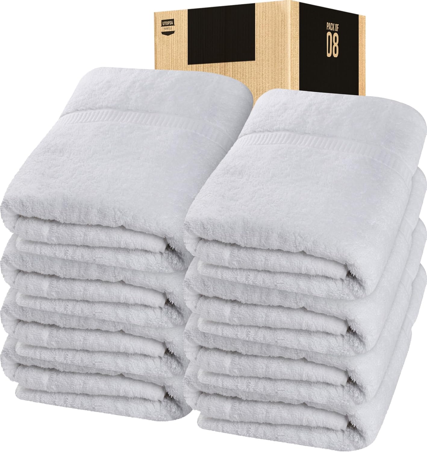 Utopia Towels Luxurious Jumbo Bath Sheet 2 Piece, 600 GSM, 35 by 70 Inches, 100% Ring Spun Cotton, Highly Absorbent and Quick Dry Extra Large Bath Towel, Super Soft Towel, Grey