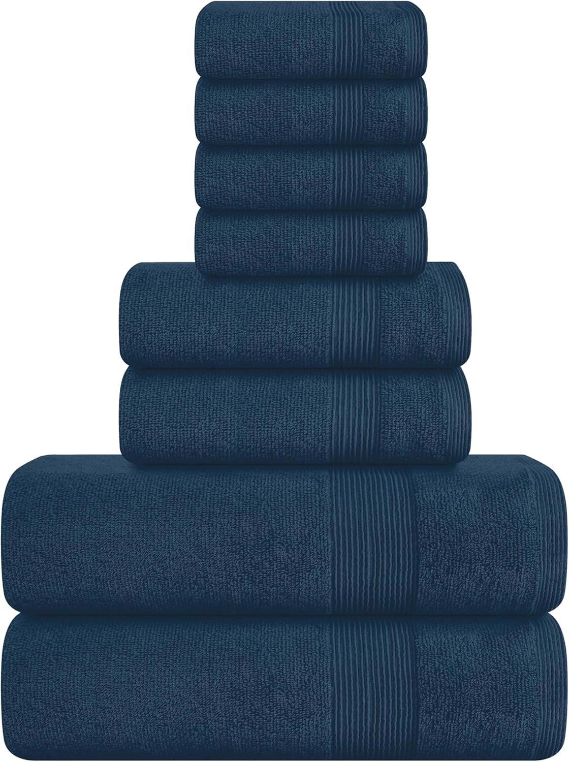 Belizzi Home 4 Pack Bath Towel Set 27x54, 100% Ring Spun Cotton, Ultra Soft Highly Absorbent Machine Washable Hotel Spa Quality Bath Towels for Bathroom, 4 Bath Towels Black