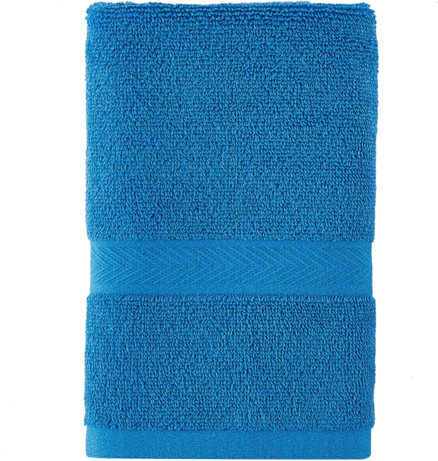 Tommy Hilfiger Modern American Solid Bath Towel, 30 X 54 Inches, 100% Cotton 574 GSM (Steel Grey)