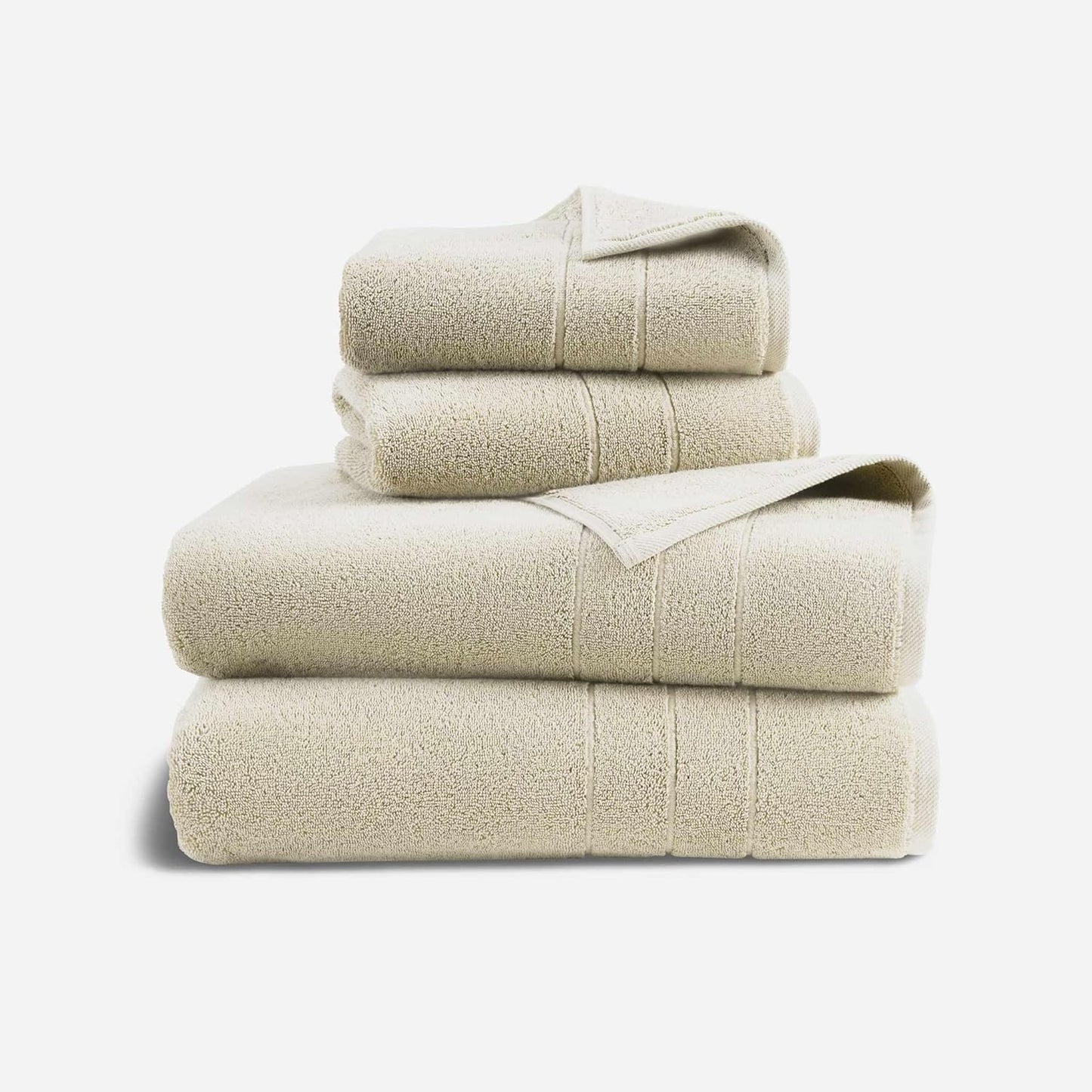 Brooklinen Super-Plush Turkish Cotton Bath Towel Set - Includes 4 Bath Towels Cotton, 820 GSM, Highly Absorbent, Machine Washable, Perfect for Home & Bathroom (Slate Grey)