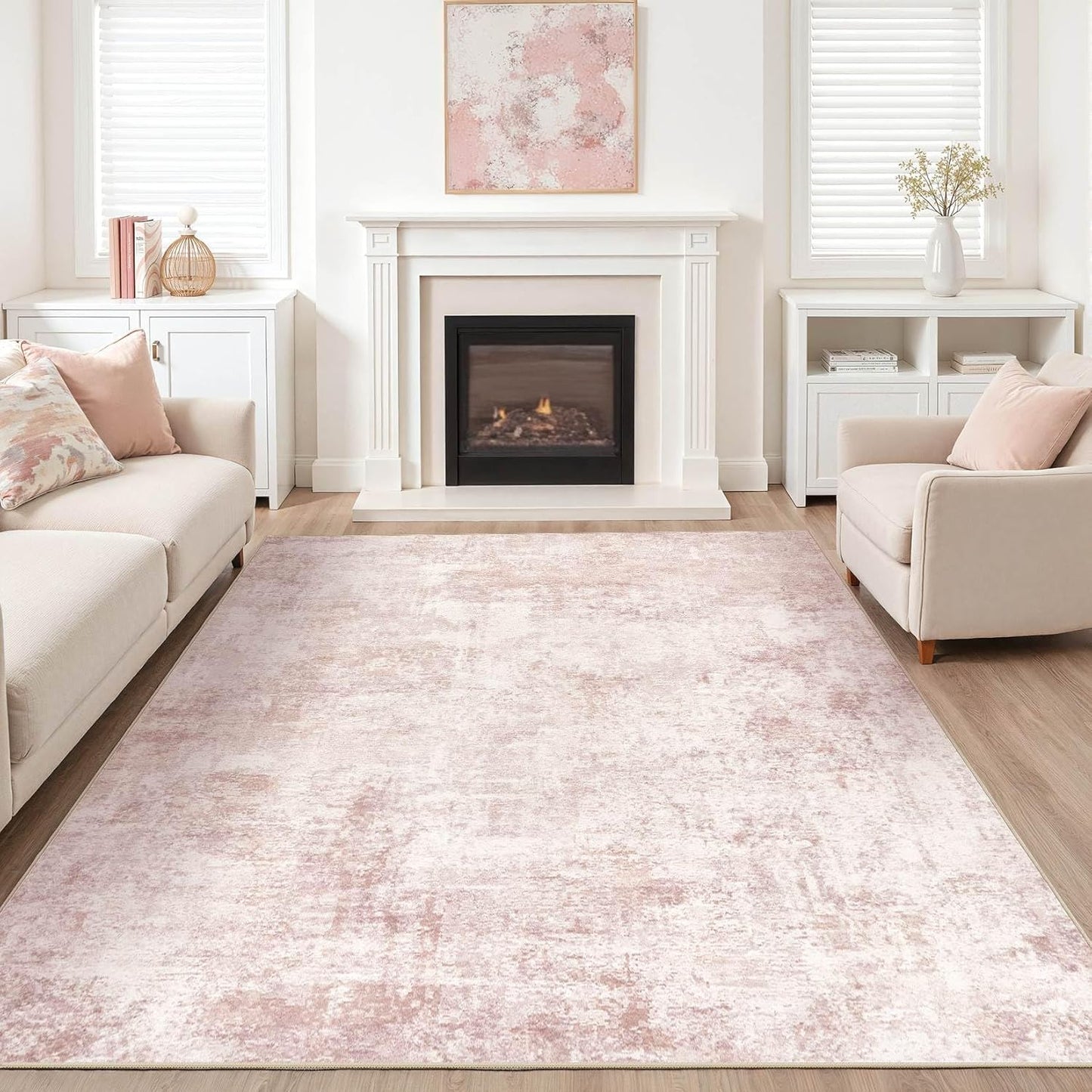 Area Rugs 9x12 Living Room: Washable Large Abstract Modern Soft Rugs Stain Resistant Indoor Floor Non Slip Accent Carpet for Bedroom Nursery Playroom Office Dining Room Dorm Home Decor- Gray Gold