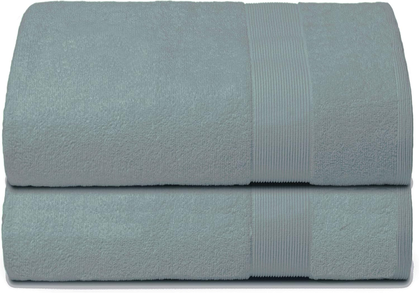Belizzi Home 4 Pack Bath Towel Set 27x54, 100% Ring Spun Cotton, Ultra Soft Highly Absorbent Machine Washable Hotel Spa Quality Bath Towels for Bathroom, 4 Bath Towels Black