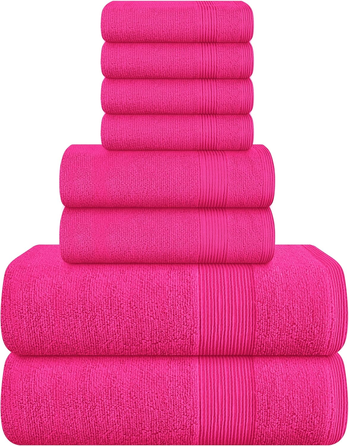 Belizzi Home 4 Pack Bath Towel Set 27x54, 100% Ring Spun Cotton, Ultra Soft Highly Absorbent Machine Washable Hotel Spa Quality Bath Towels for Bathroom, 4 Bath Towels Black