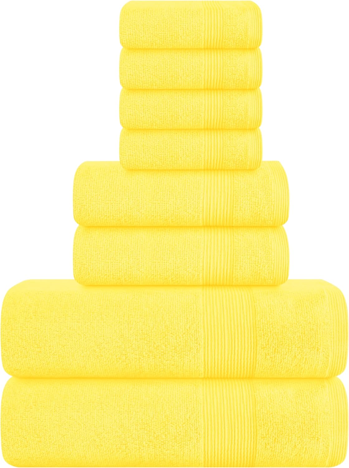 Belizzi Home 4 Pack Bath Towel Set 27x54, 100% Ring Spun Cotton, Ultra Soft Highly Absorbent Machine Washable Hotel Spa Quality Bath Towels for Bathroom, 4 Bath Towels Black