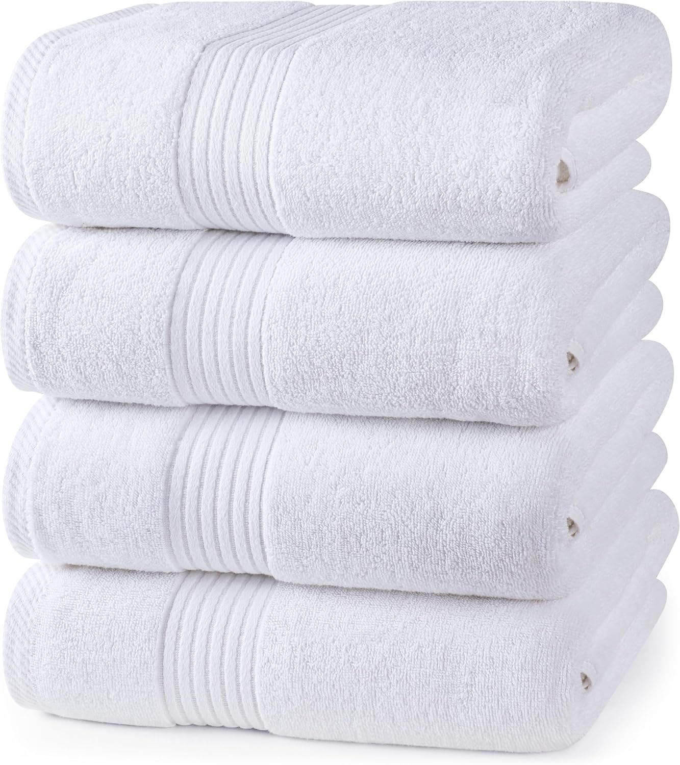 Utopia Towels 6 Pack Bath Towels Set, (27 x 54 Inches) 100% Ring Spun Cotton, Quick Dry, Highly Absorbent, Soft Feel Towels (White, Cool Grey, Turqoise, Sage Green, Navy, Beige)