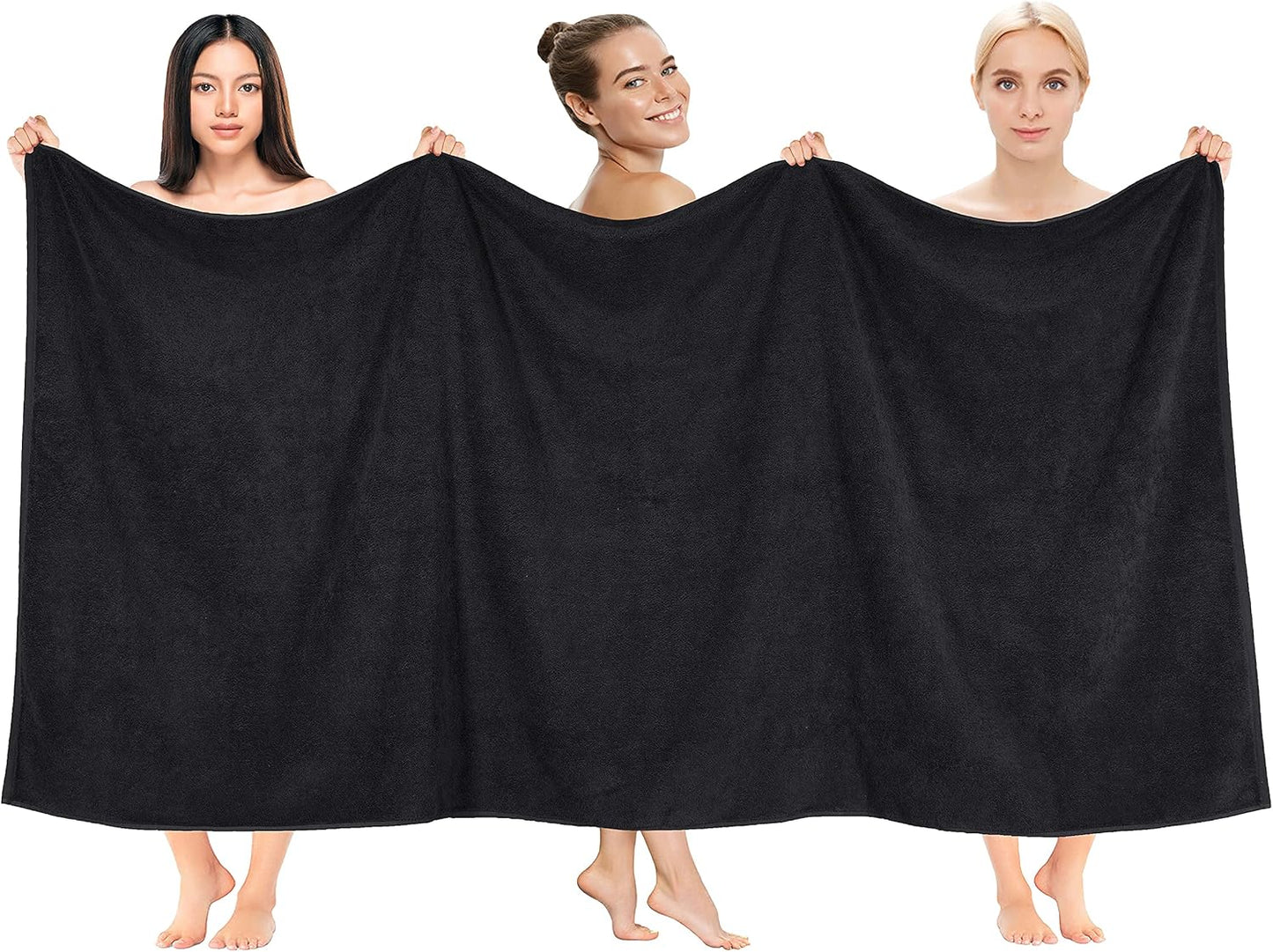 Cotton Paradise 6 Piece Towel Set, 100% Cotton Soft Absorbent Turkish Towels for Bathroom, 2 Bath Towels 2 Hand Towels 2 Washcloths, Beige Towel Set