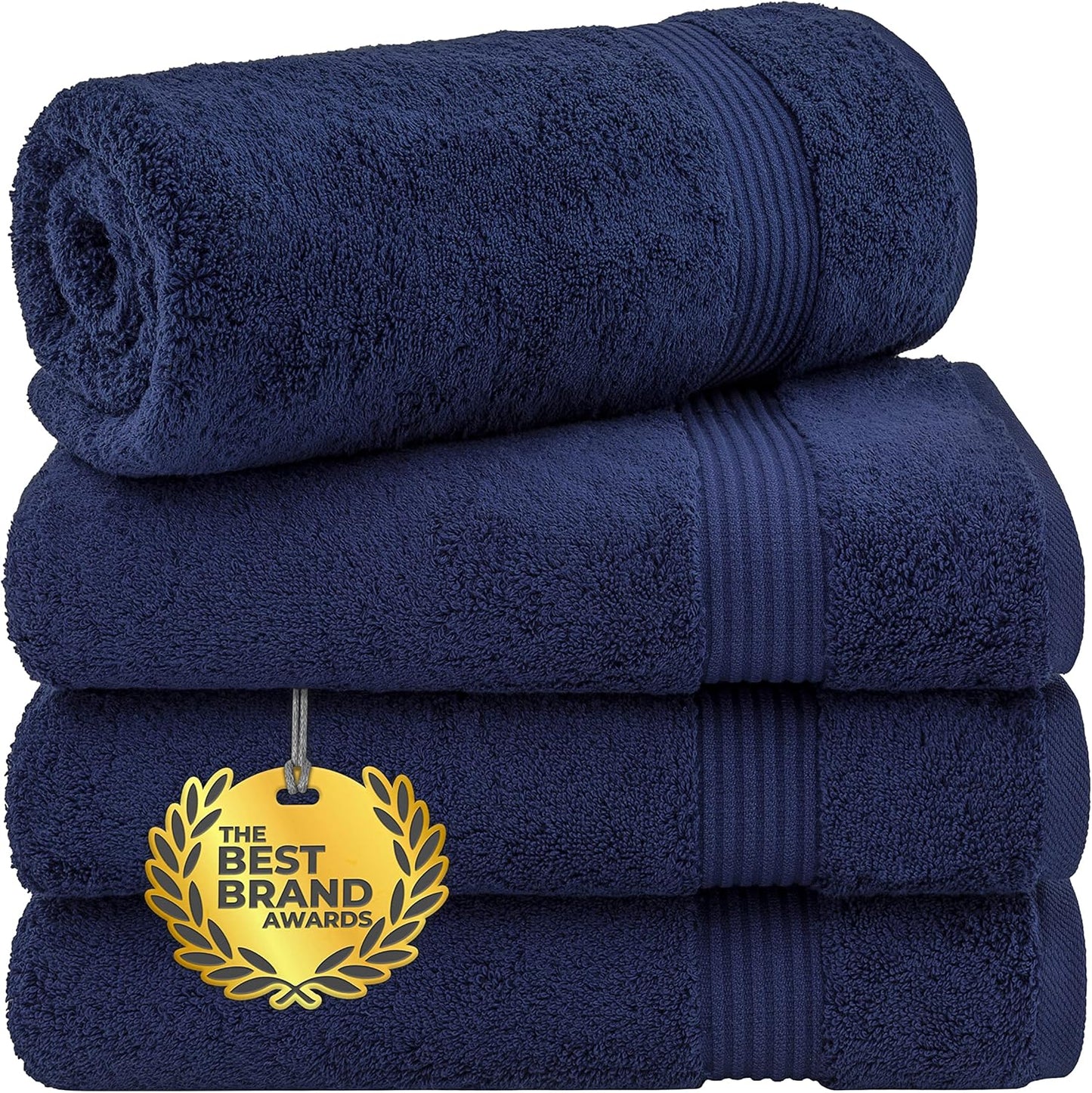 Cotton Paradise 6 Piece Towel Set, 100% Cotton Soft Absorbent Turkish Towels for Bathroom, 2 Bath Towels 2 Hand Towels 2 Washcloths, Beige Towel Set