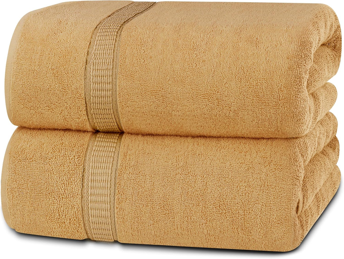 Utopia Towels Luxurious Jumbo Bath Sheet 2 Piece, 600 GSM, 35 by 70 Inches, 100% Ring Spun Cotton, Highly Absorbent and Quick Dry Extra Large Bath Towel, Super Soft Towel, Grey