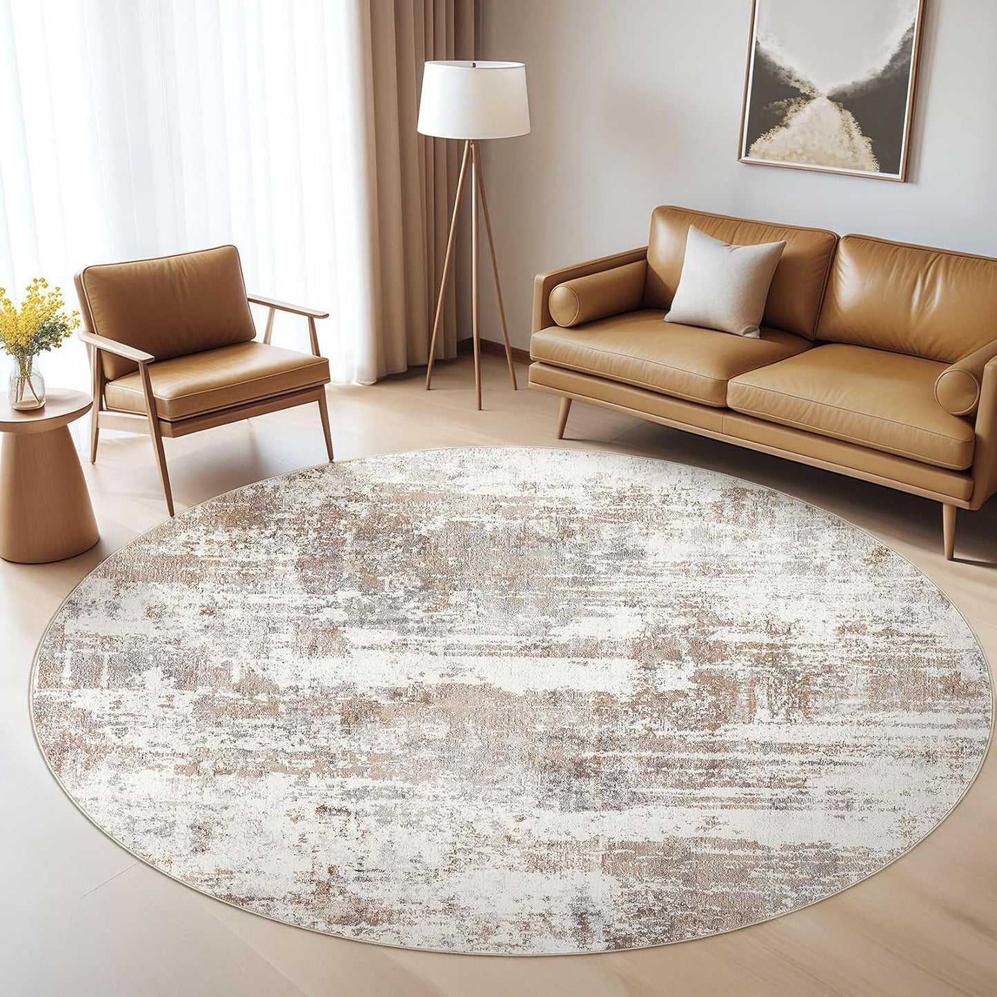 Area Rugs 9x12 Living Room: Washable Large Abstract Modern Soft Rugs Stain Resistant Indoor Floor Non Slip Accent Carpet for Bedroom Nursery Playroom Office Dining Room Dorm Home Decor- Gray Gold