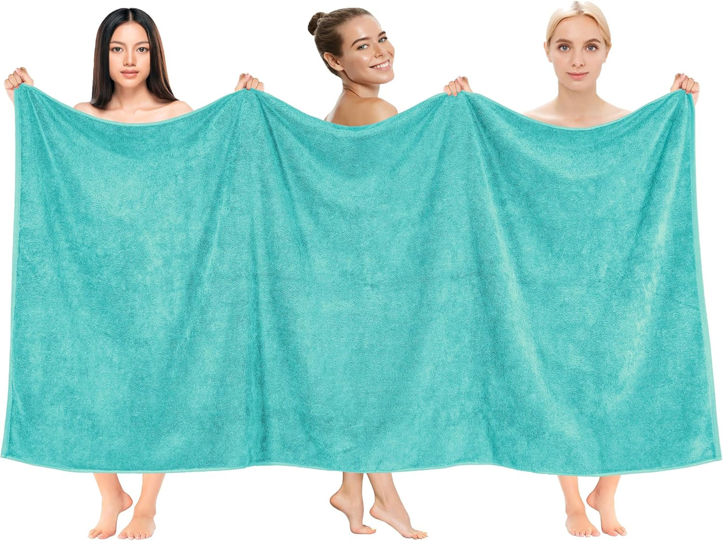Cotton Paradise 6 Piece Towel Set, 100% Cotton Soft Absorbent Turkish Towels for Bathroom, 2 Bath Towels 2 Hand Towels 2 Washcloths, Beige Towel Set