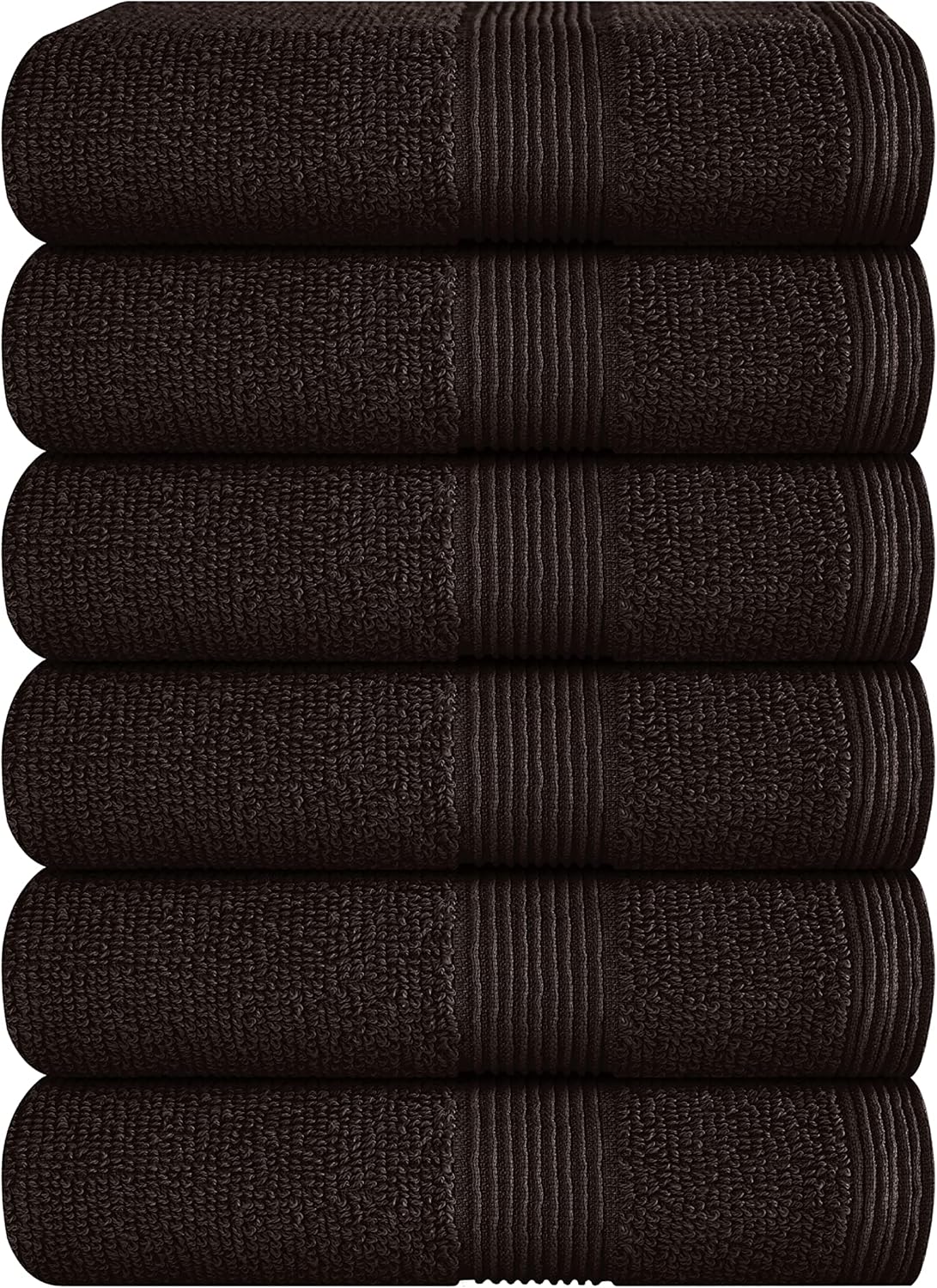 Belizzi Home 4 Pack Bath Towel Set 27x54, 100% Ring Spun Cotton, Ultra Soft Highly Absorbent Machine Washable Hotel Spa Quality Bath Towels for Bathroom, 4 Bath Towels Black