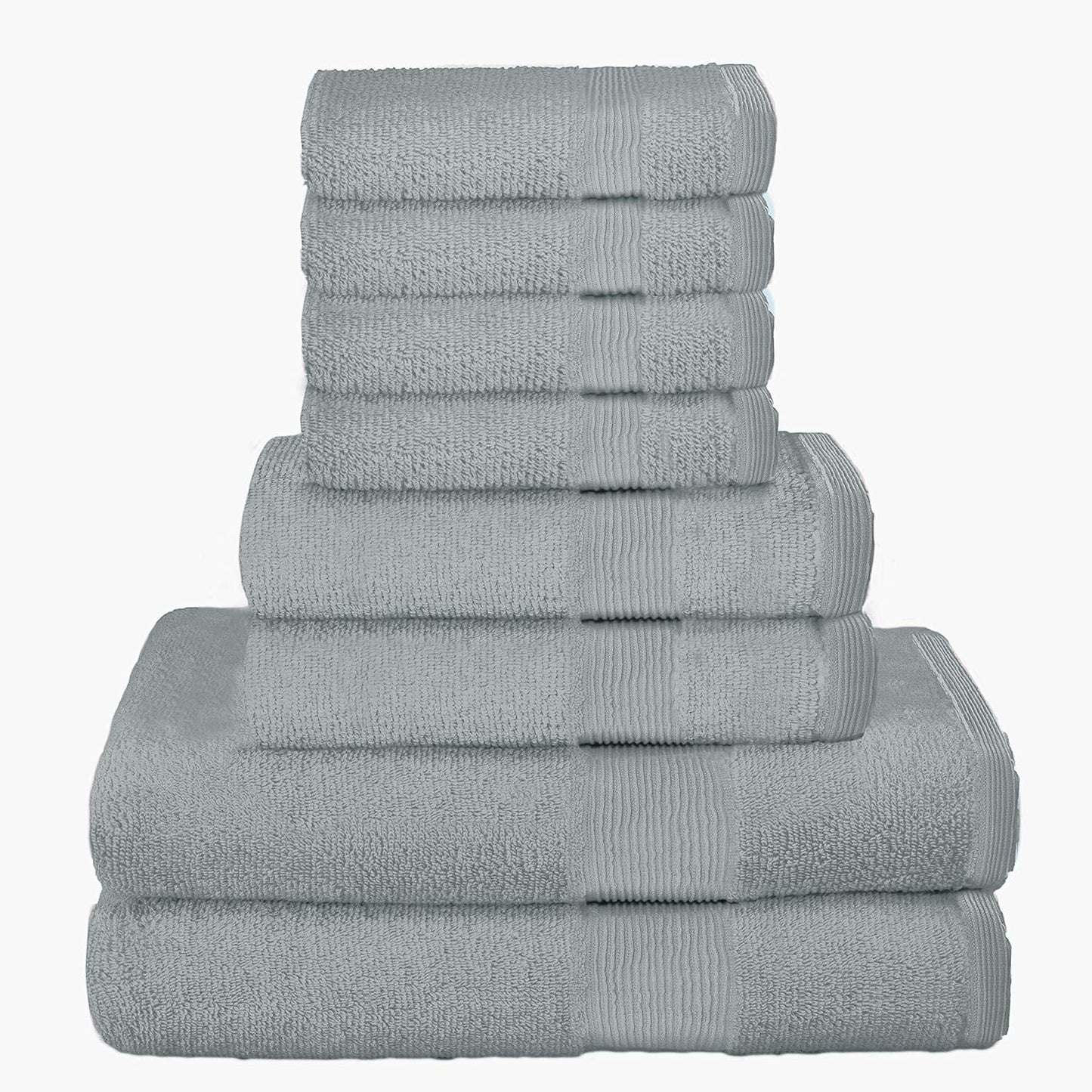 Belizzi Home 4 Pack Bath Towel Set 27x54, 100% Ring Spun Cotton, Ultra Soft Highly Absorbent Machine Washable Hotel Spa Quality Bath Towels for Bathroom, 4 Bath Towels Black