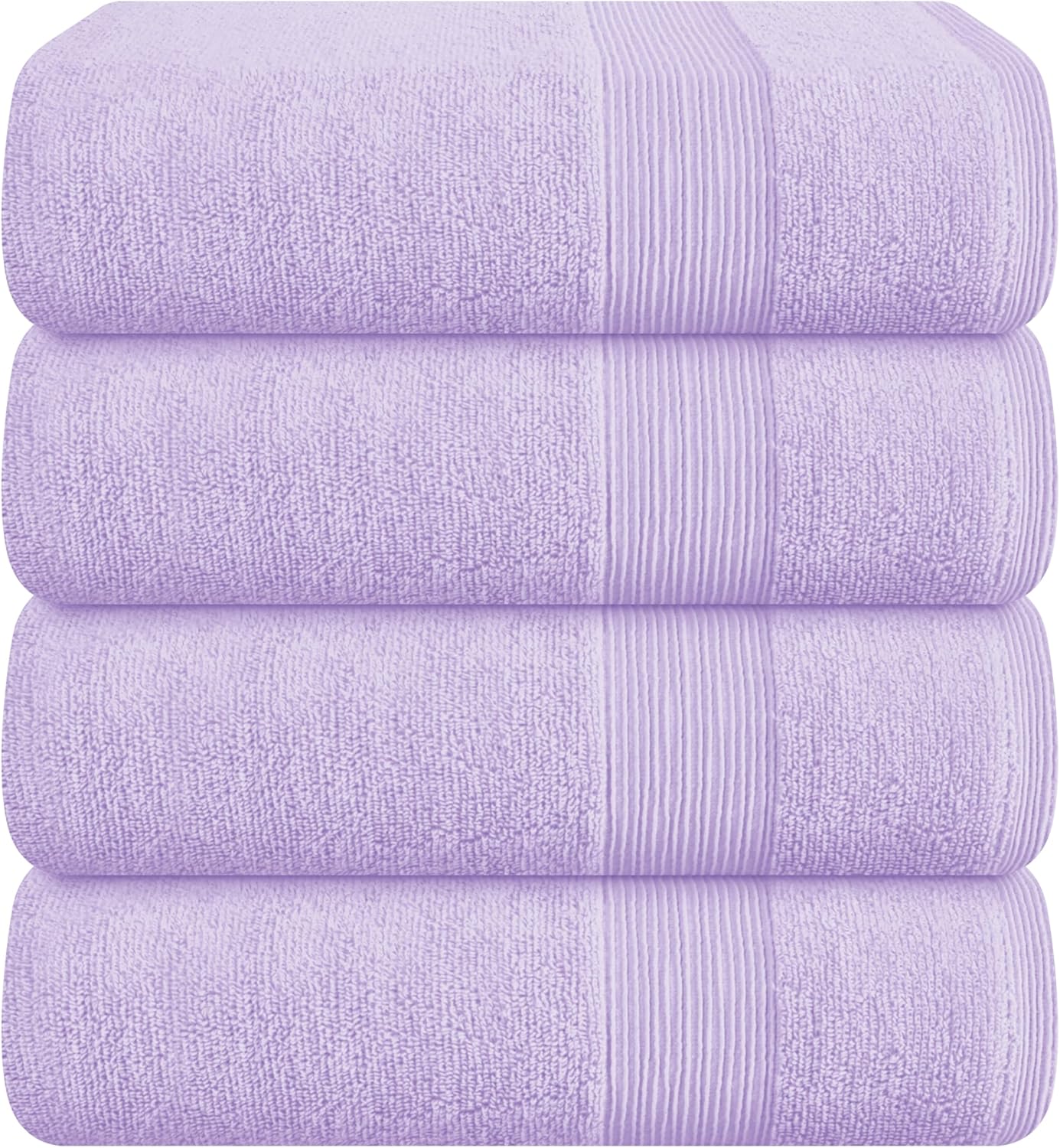 Belizzi Home 4 Pack Bath Towel Set 27x54, 100% Ring Spun Cotton, Ultra Soft Highly Absorbent Machine Washable Hotel Spa Quality Bath Towels for Bathroom, 4 Bath Towels Black