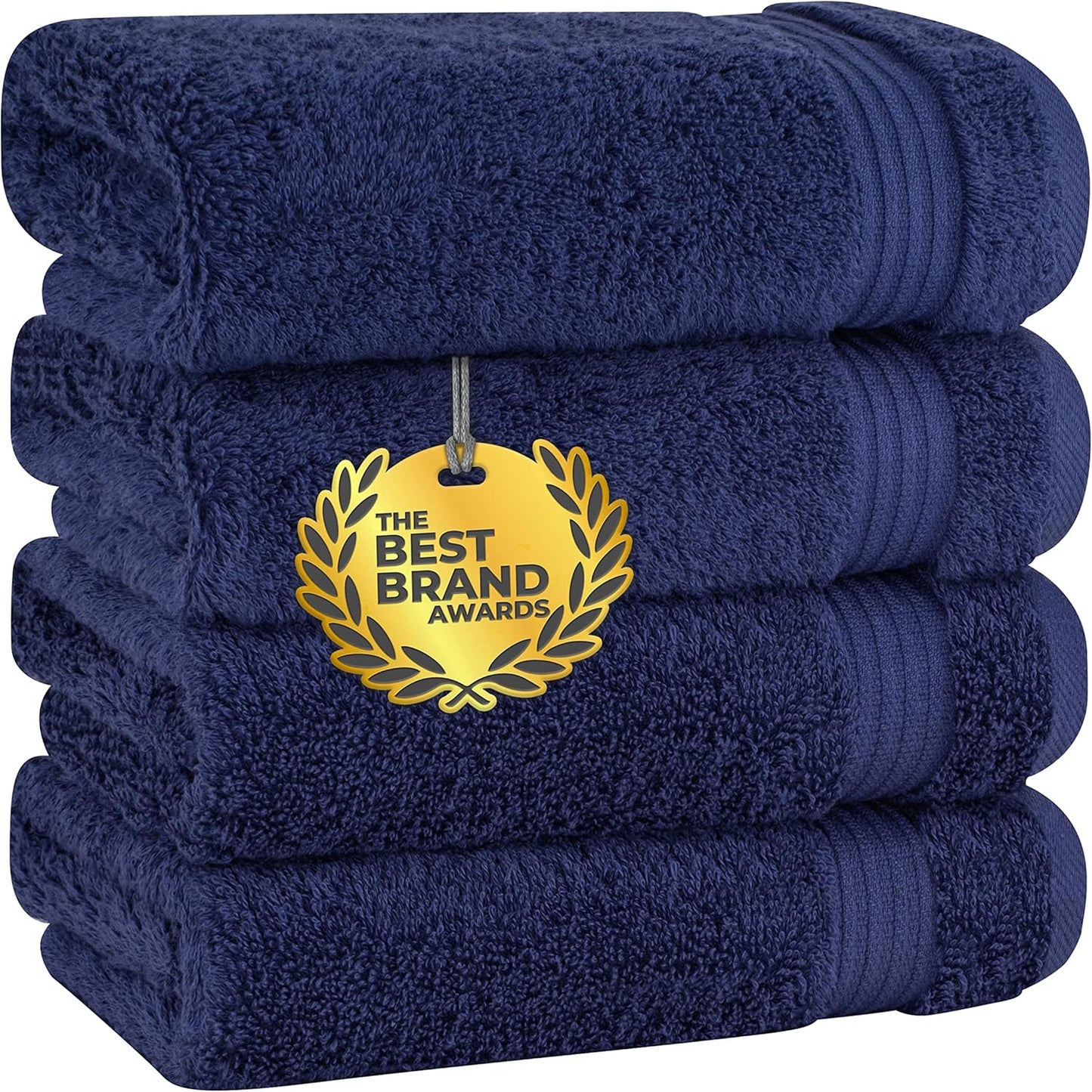 Cotton Paradise 6 Piece Towel Set, 100% Cotton Soft Absorbent Turkish Towels for Bathroom, 2 Bath Towels 2 Hand Towels 2 Washcloths, Beige Towel Set