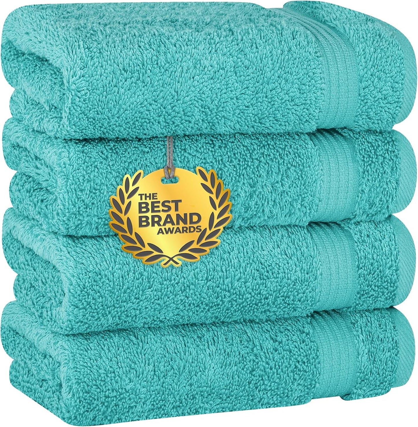 Cotton Paradise 6 Piece Towel Set, 100% Cotton Soft Absorbent Turkish Towels for Bathroom, 2 Bath Towels 2 Hand Towels 2 Washcloths, Beige Towel Set