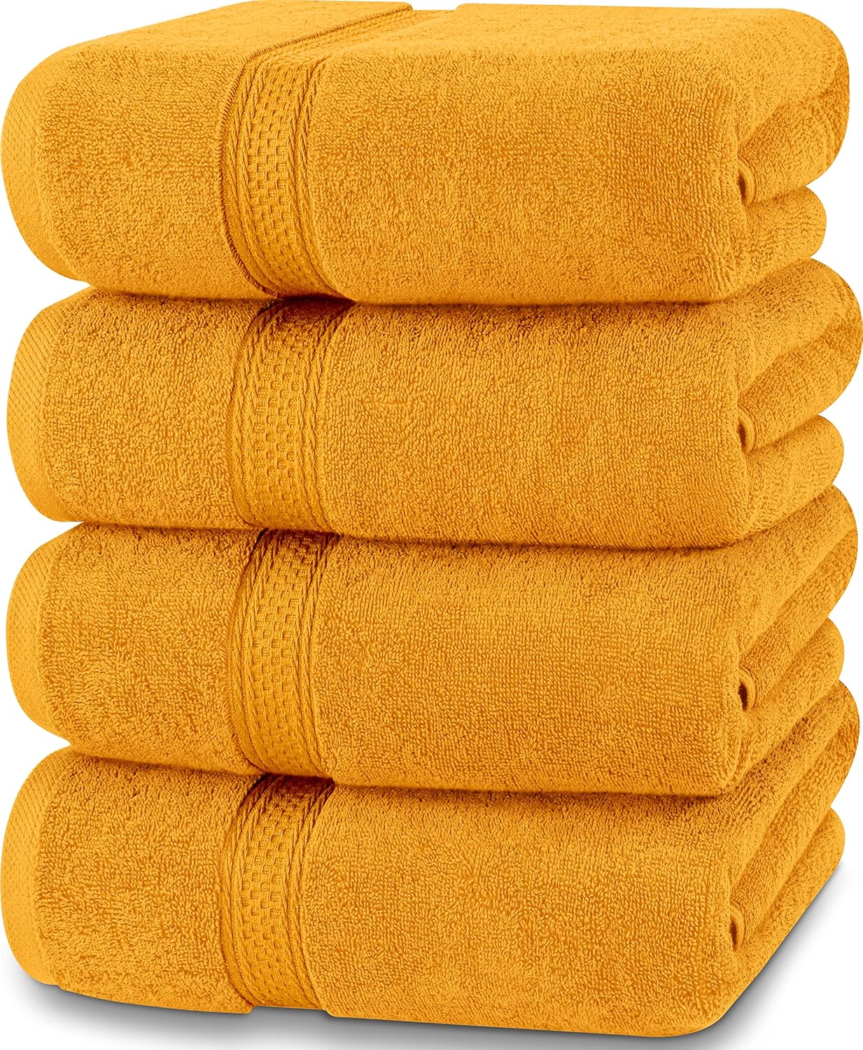 Utopia Towels 4 Pack Premium Bath Towels Set, 27 by 54 Inches, 100% Ring Spun Cotton 600GSM, Lightweight and Highly Absorbent Quick Drying Towels, Perfect for Daily Use, Grey