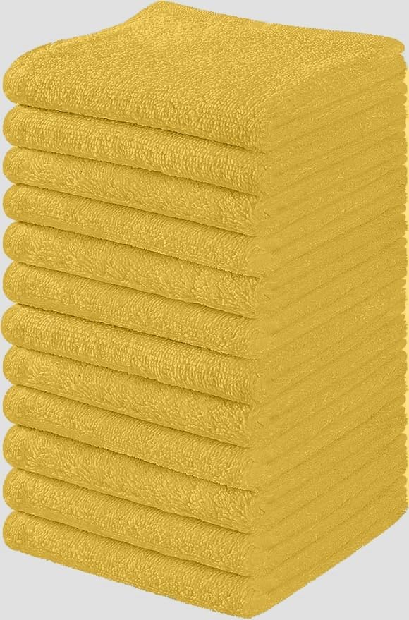 Towel and Linen Mart 100% Cotton 6 Pack Bath Towel Set, Quick Dry, Super Absorbent, Light Weight, Soft, (27 x 54 Pack of 6) Beige, White, Grey, Sky Blue, SAGE Green, Navy