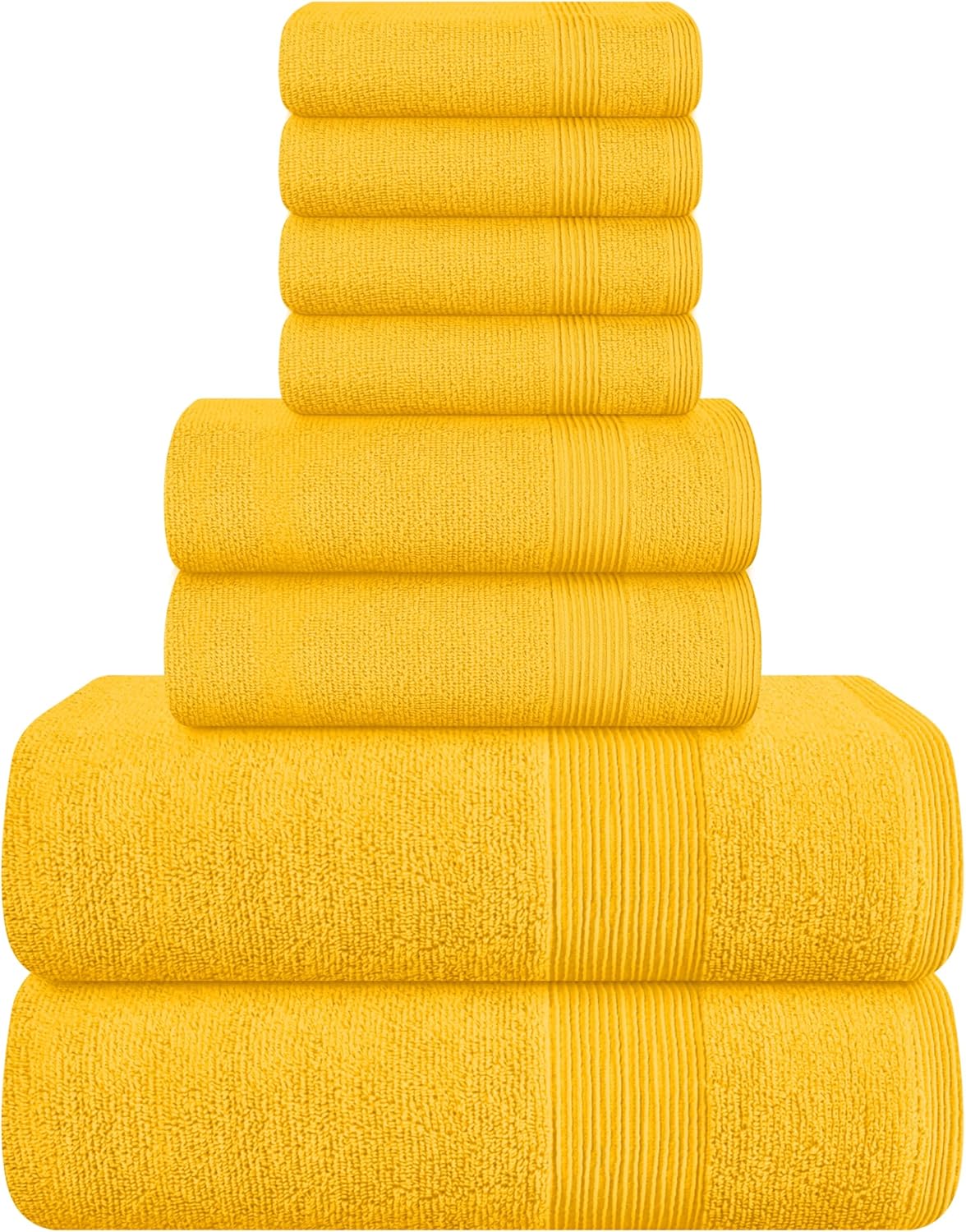 Belizzi Home 4 Pack Bath Towel Set 27x54, 100% Ring Spun Cotton, Ultra Soft Highly Absorbent Machine Washable Hotel Spa Quality Bath Towels for Bathroom, 4 Bath Towels Black