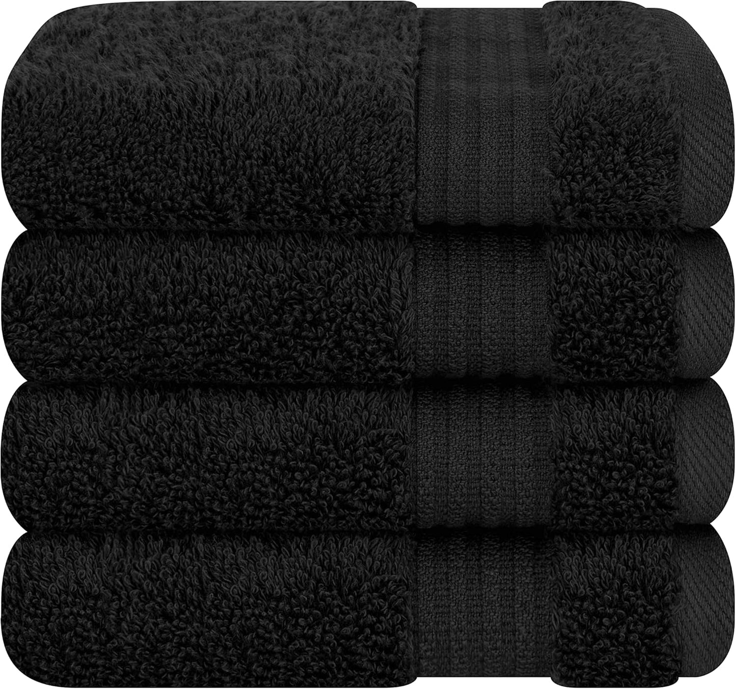 Cotton Paradise 6 Piece Towel Set, 100% Cotton Soft Absorbent Turkish Towels for Bathroom, 2 Bath Towels 2 Hand Towels 2 Washcloths, Beige Towel Set