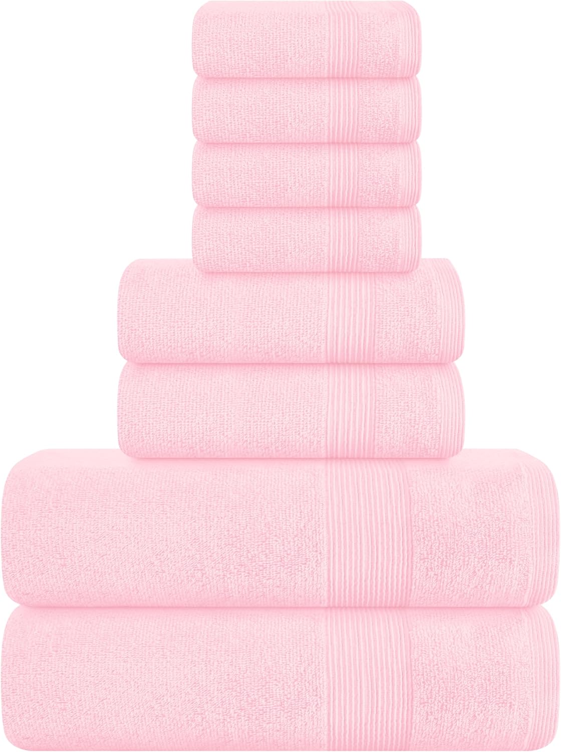 Belizzi Home 4 Pack Bath Towel Set 27x54, 100% Ring Spun Cotton, Ultra Soft Highly Absorbent Machine Washable Hotel Spa Quality Bath Towels for Bathroom, 4 Bath Towels Black