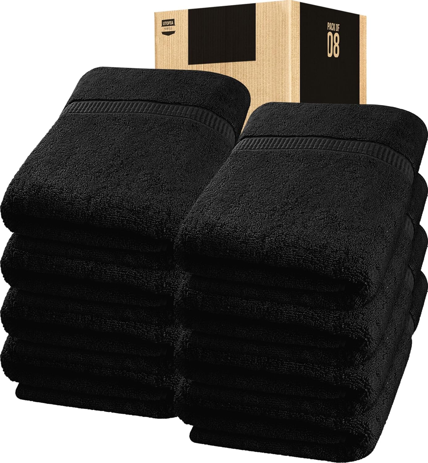 Utopia Towels Luxurious Jumbo Bath Sheet 2 Piece, 600 GSM, 35 by 70 Inches, 100% Ring Spun Cotton, Highly Absorbent and Quick Dry Extra Large Bath Towel, Super Soft Towel, Grey