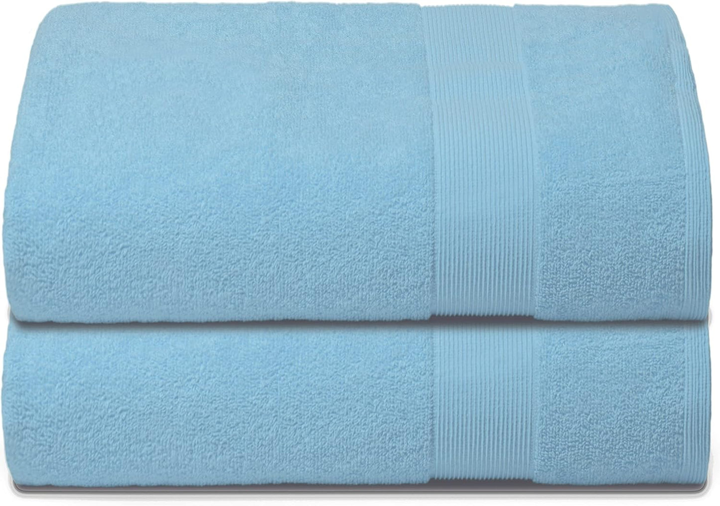 Belizzi Home 4 Pack Bath Towel Set 27x54, 100% Ring Spun Cotton, Ultra Soft Highly Absorbent Machine Washable Hotel Spa Quality Bath Towels for Bathroom, 4 Bath Towels Black