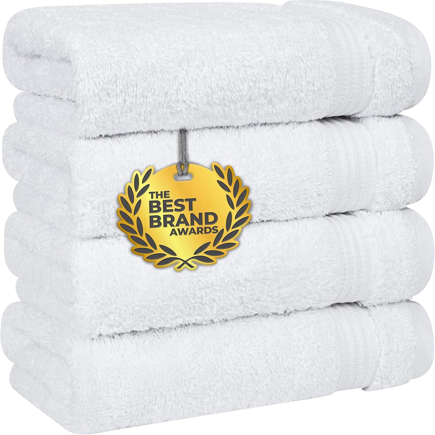 Cotton Paradise 6 Piece Towel Set, 100% Cotton Soft Absorbent Turkish Towels for Bathroom, 2 Bath Towels 2 Hand Towels 2 Washcloths, Beige Towel Set