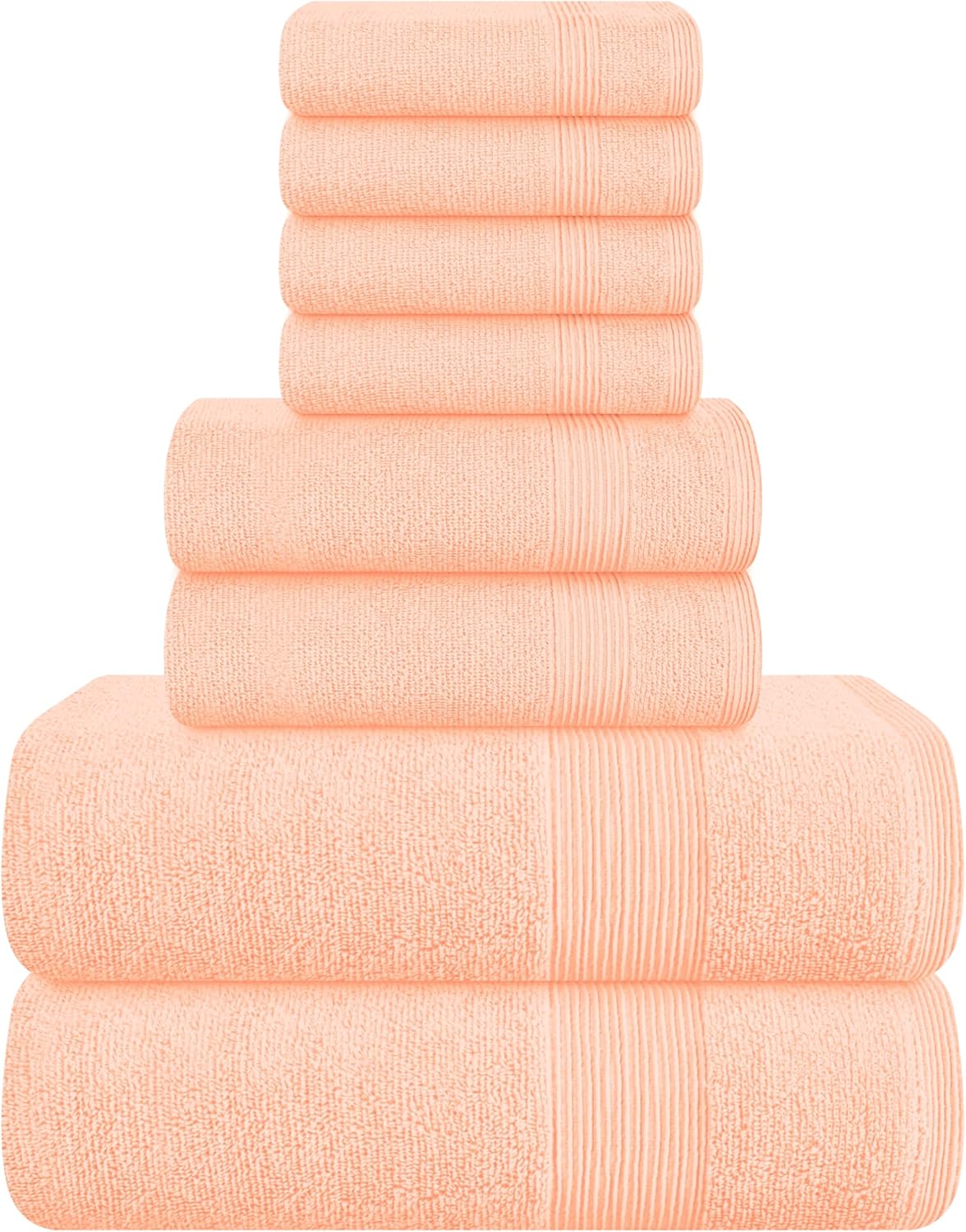 Belizzi Home 4 Pack Bath Towel Set 27x54, 100% Ring Spun Cotton, Ultra Soft Highly Absorbent Machine Washable Hotel Spa Quality Bath Towels for Bathroom, 4 Bath Towels Black