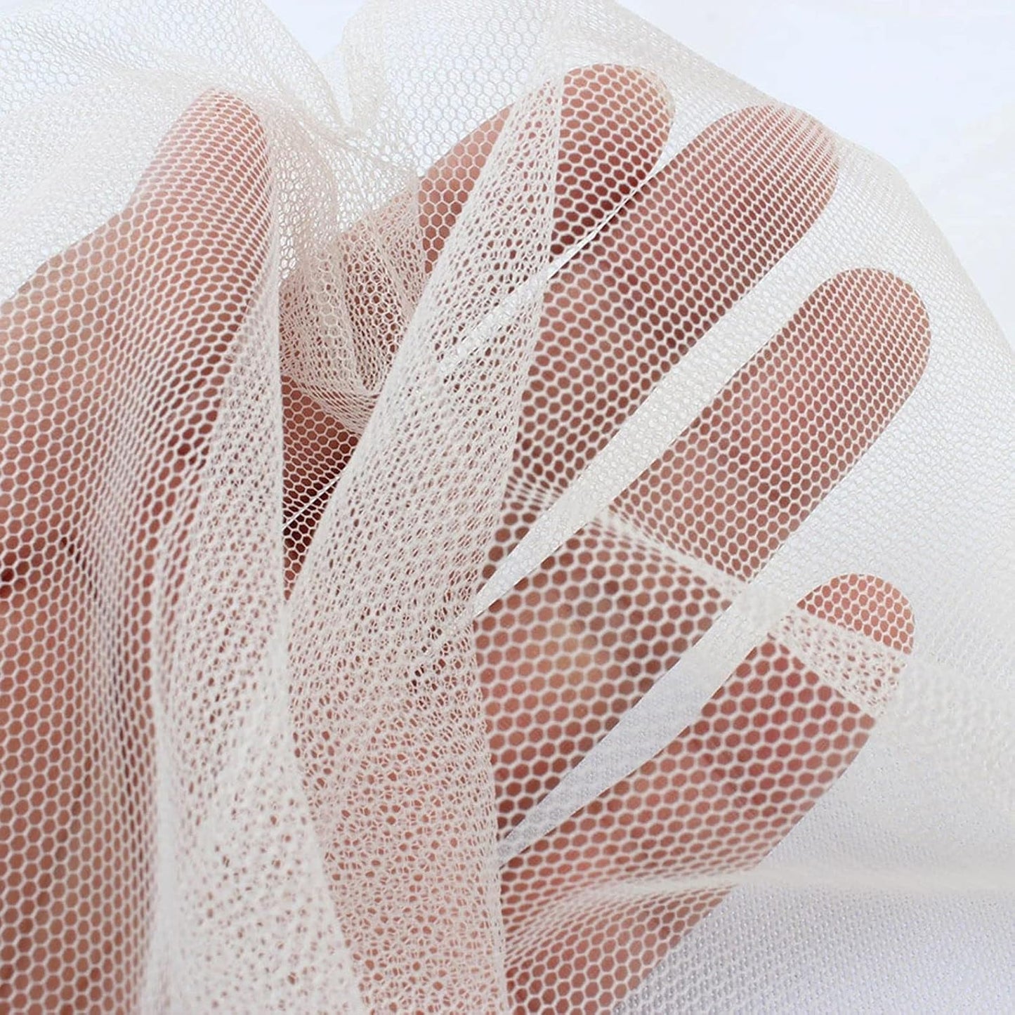 White DIY Mosquito Net Fabric | 10x20 FT Netting | Insect Cover for Garden, Patio, Outdoor & Windows | Multiple Sizes in Black, White & Green | Raised Bed Screen Mesh Barrier