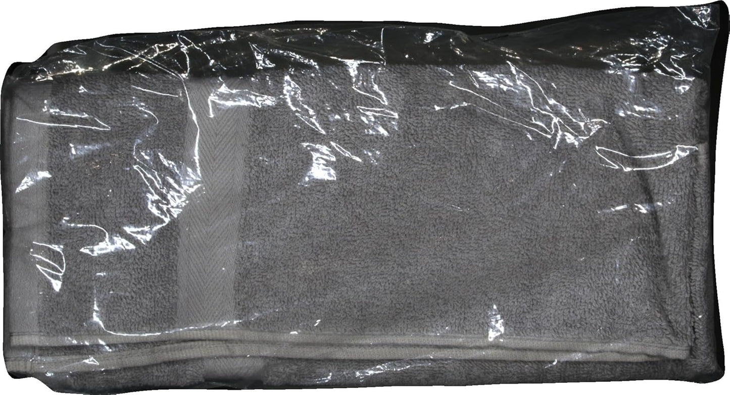 Tommy Hilfiger Modern American Solid Bath Towel, 30 X 54 Inches, 100% Cotton 574 GSM (Steel Grey)