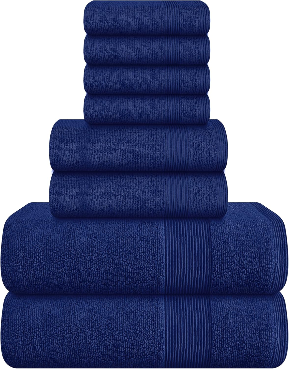 Belizzi Home 4 Pack Bath Towel Set 27x54, 100% Ring Spun Cotton, Ultra Soft Highly Absorbent Machine Washable Hotel Spa Quality Bath Towels for Bathroom, 4 Bath Towels Black