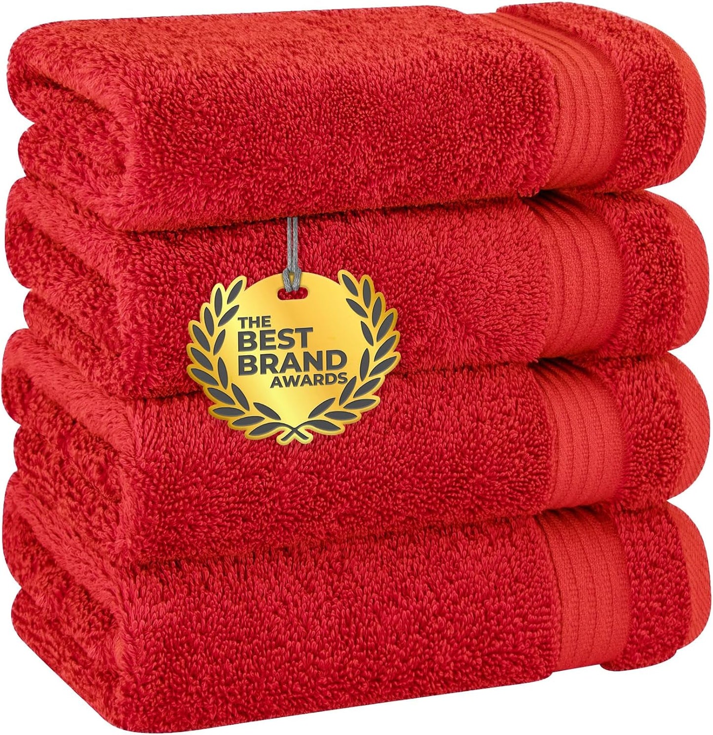 Cotton Paradise 6 Piece Towel Set, 100% Cotton Soft Absorbent Turkish Towels for Bathroom, 2 Bath Towels 2 Hand Towels 2 Washcloths, Beige Towel Set