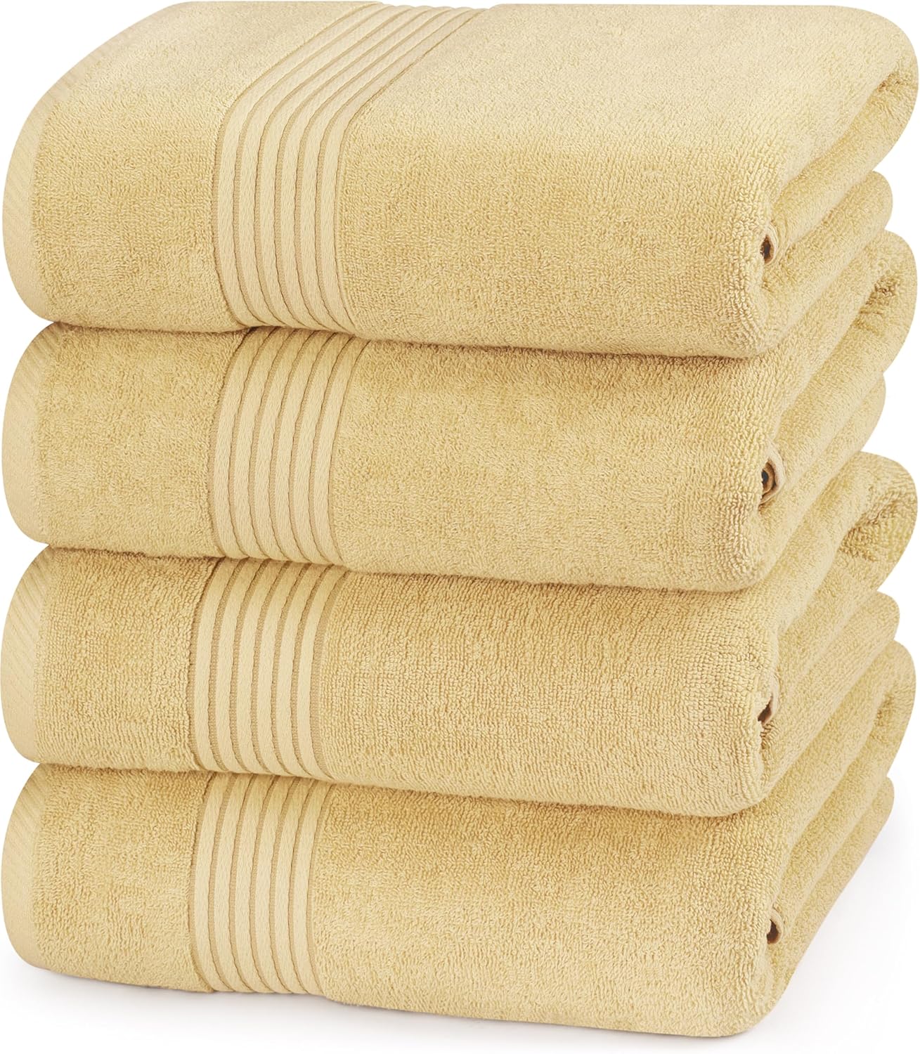 Utopia Towels 6 Pack Bath Towels Set, (27 x 54 Inches) 100% Ring Spun Cotton, Quick Dry, Highly Absorbent, Soft Feel Towels (White, Cool Grey, Turqoise, Sage Green, Navy, Beige)