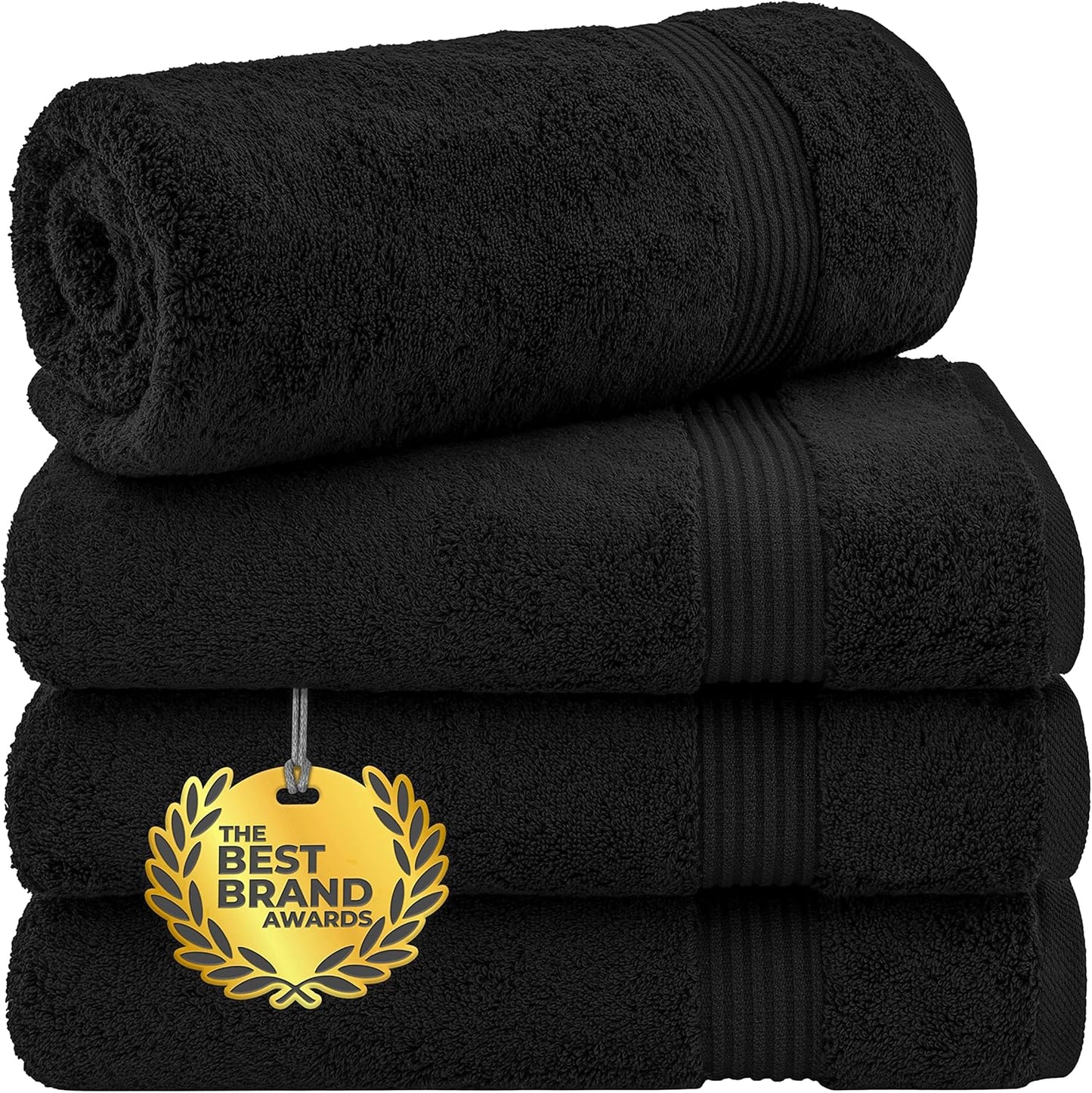 Cotton Paradise 6 Piece Towel Set, 100% Cotton Soft Absorbent Turkish Towels for Bathroom, 2 Bath Towels 2 Hand Towels 2 Washcloths, Beige Towel Set