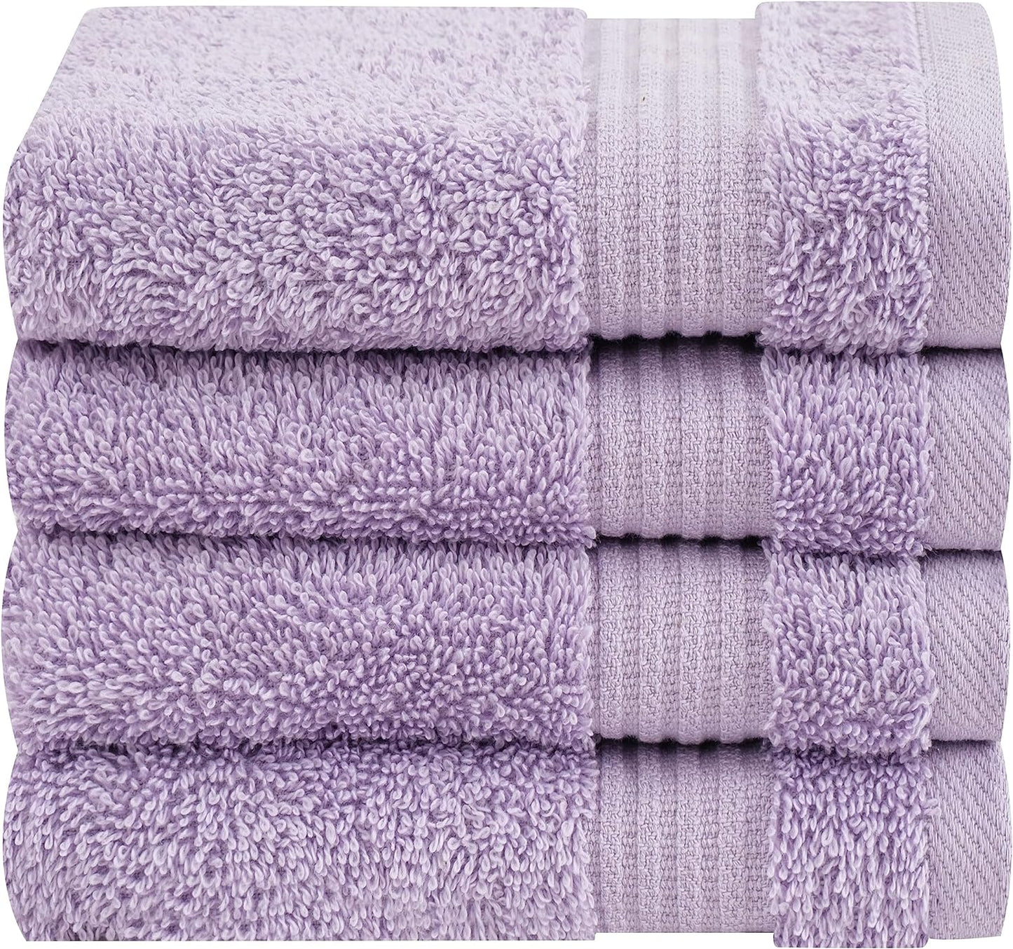Cotton Paradise 6 Piece Towel Set, 100% Cotton Soft Absorbent Turkish Towels for Bathroom, 2 Bath Towels 2 Hand Towels 2 Washcloths, Beige Towel Set