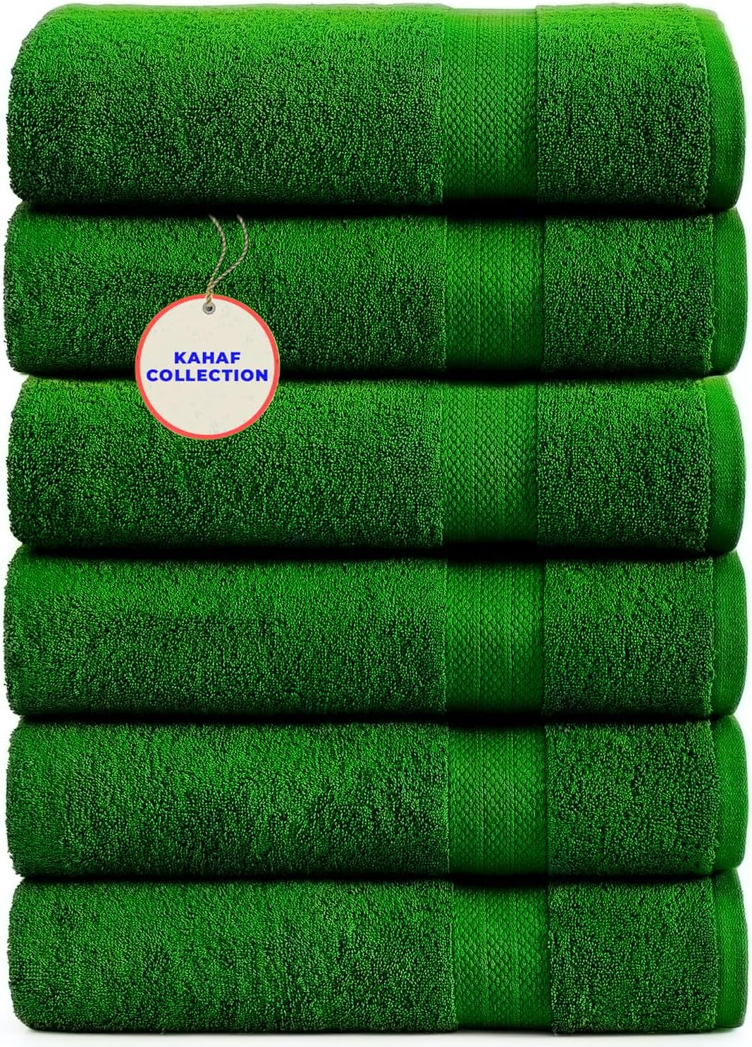100% Cotton Bath Towels, 24x48 Pack of 6 Towels, Quick Dry, Highly Absorbent, Soft Feel Towel, Gym, Spa, Bathroom, Shower, Pool, Luxury Soft Towels (Grey, 24x48-6 Pack)