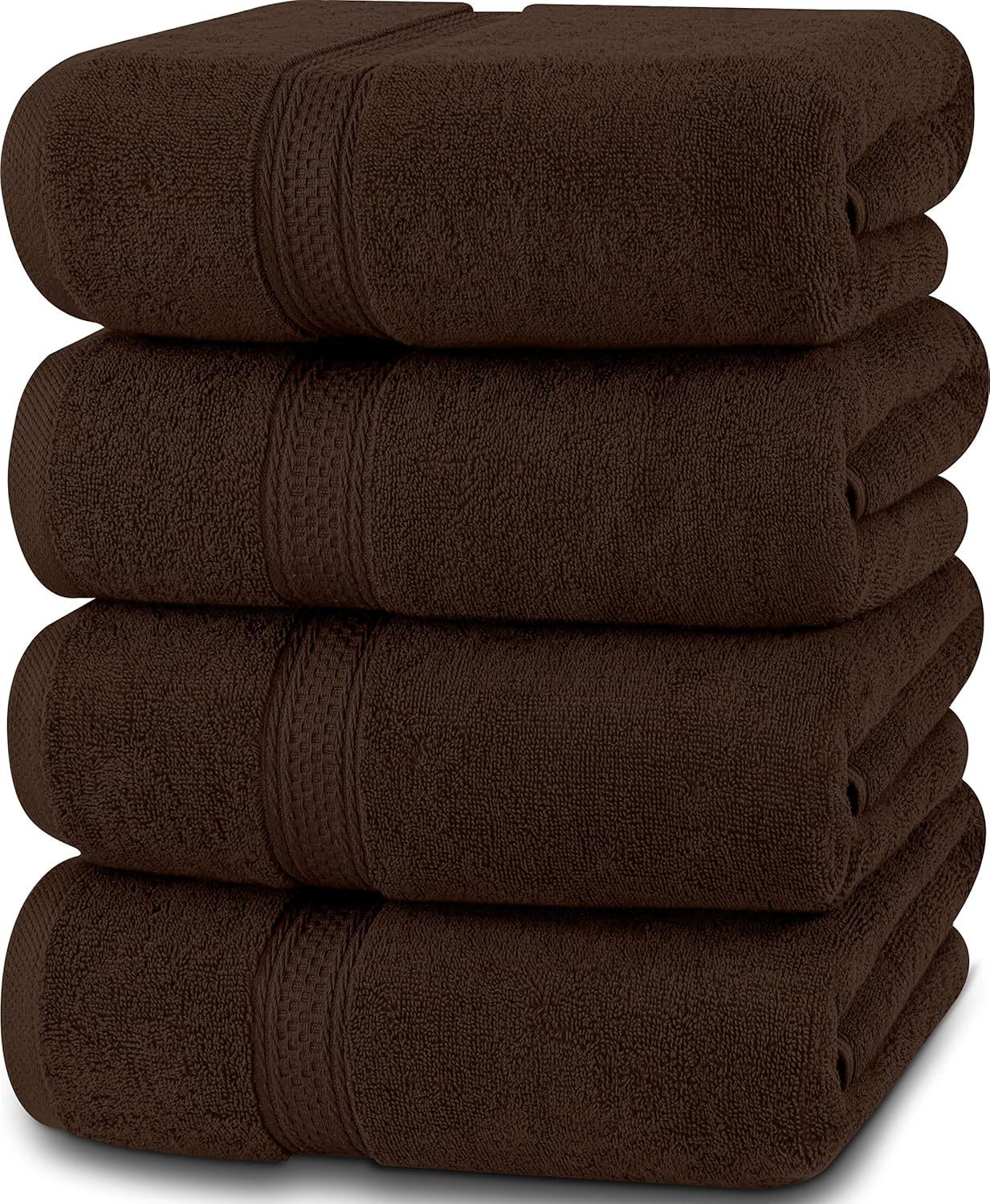 Utopia Towels 4 Pack Premium Bath Towels Set, 27 by 54 Inches, 100% Ring Spun Cotton 600GSM, Lightweight and Highly Absorbent Quick Drying Towels, Perfect for Daily Use, Grey