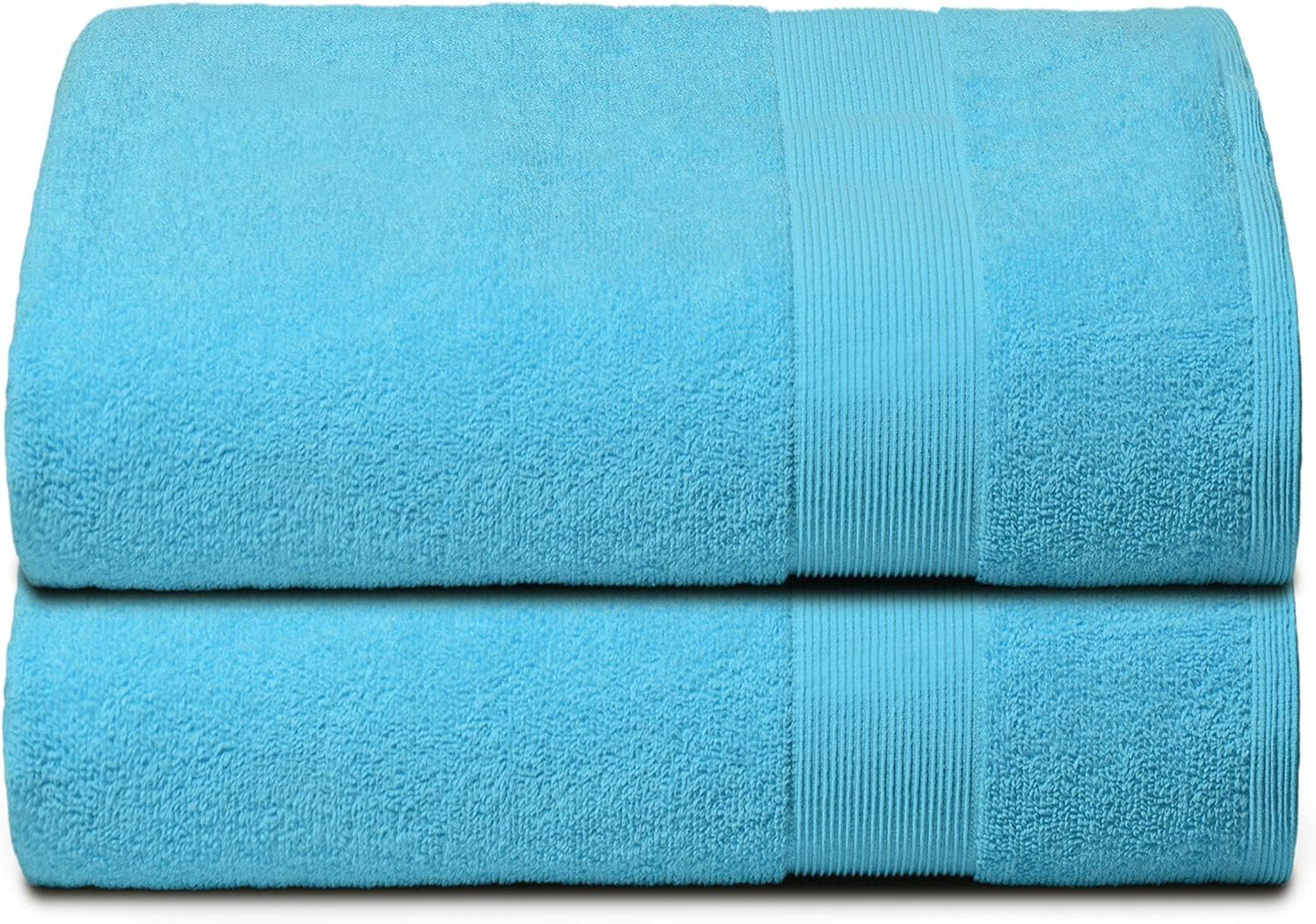 Belizzi Home 4 Pack Bath Towel Set 27x54, 100% Ring Spun Cotton, Ultra Soft Highly Absorbent Machine Washable Hotel Spa Quality Bath Towels for Bathroom, 4 Bath Towels Black