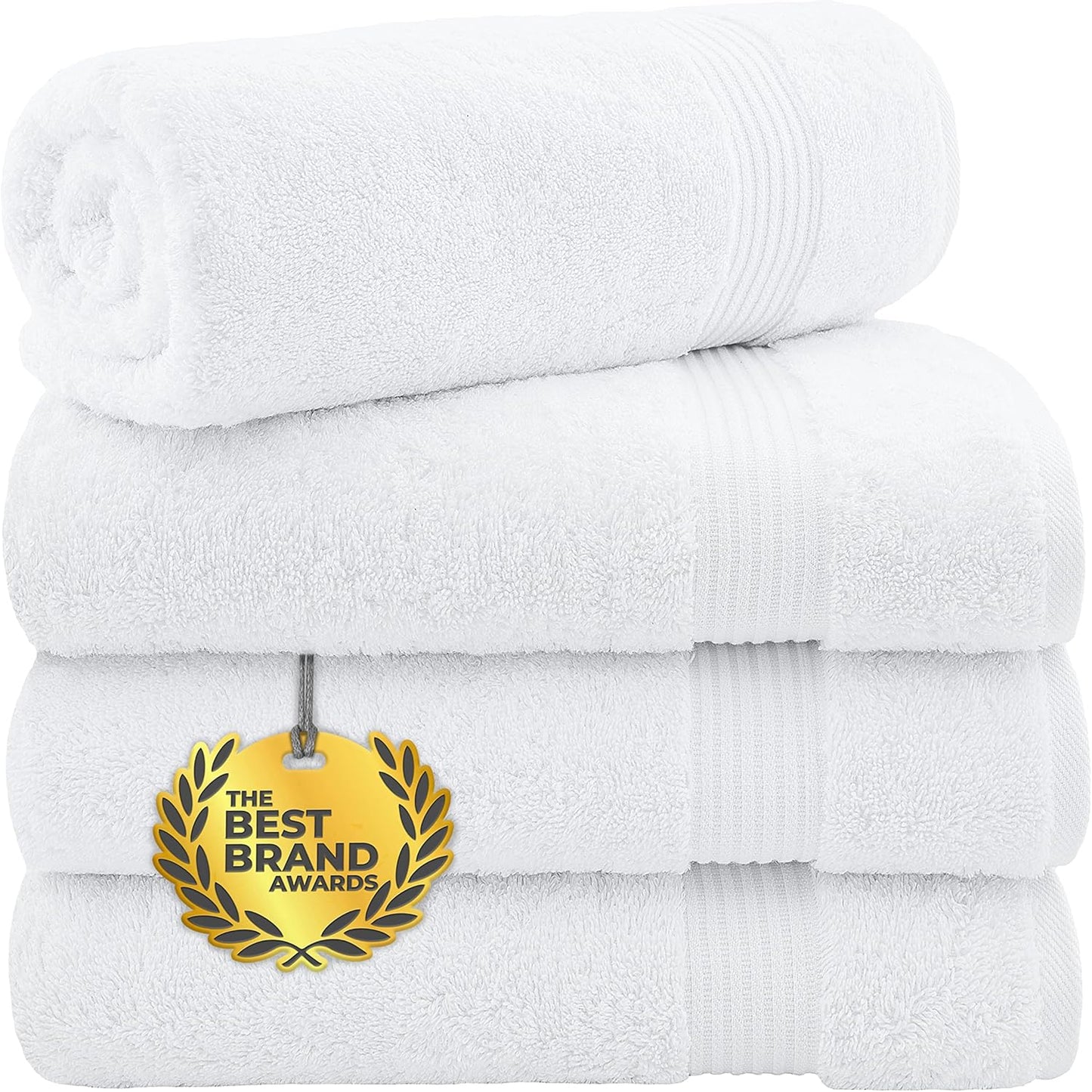 Cotton Paradise 6 Piece Towel Set, 100% Cotton Soft Absorbent Turkish Towels for Bathroom, 2 Bath Towels 2 Hand Towels 2 Washcloths, Beige Towel Set