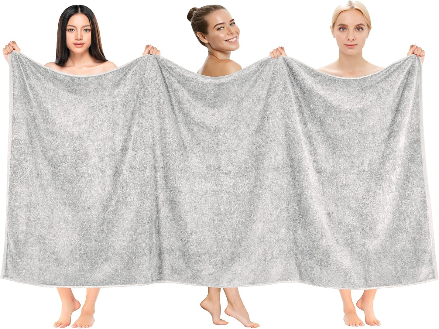 Cotton Paradise 6 Piece Towel Set, 100% Cotton Soft Absorbent Turkish Towels for Bathroom, 2 Bath Towels 2 Hand Towels 2 Washcloths, Beige Towel Set