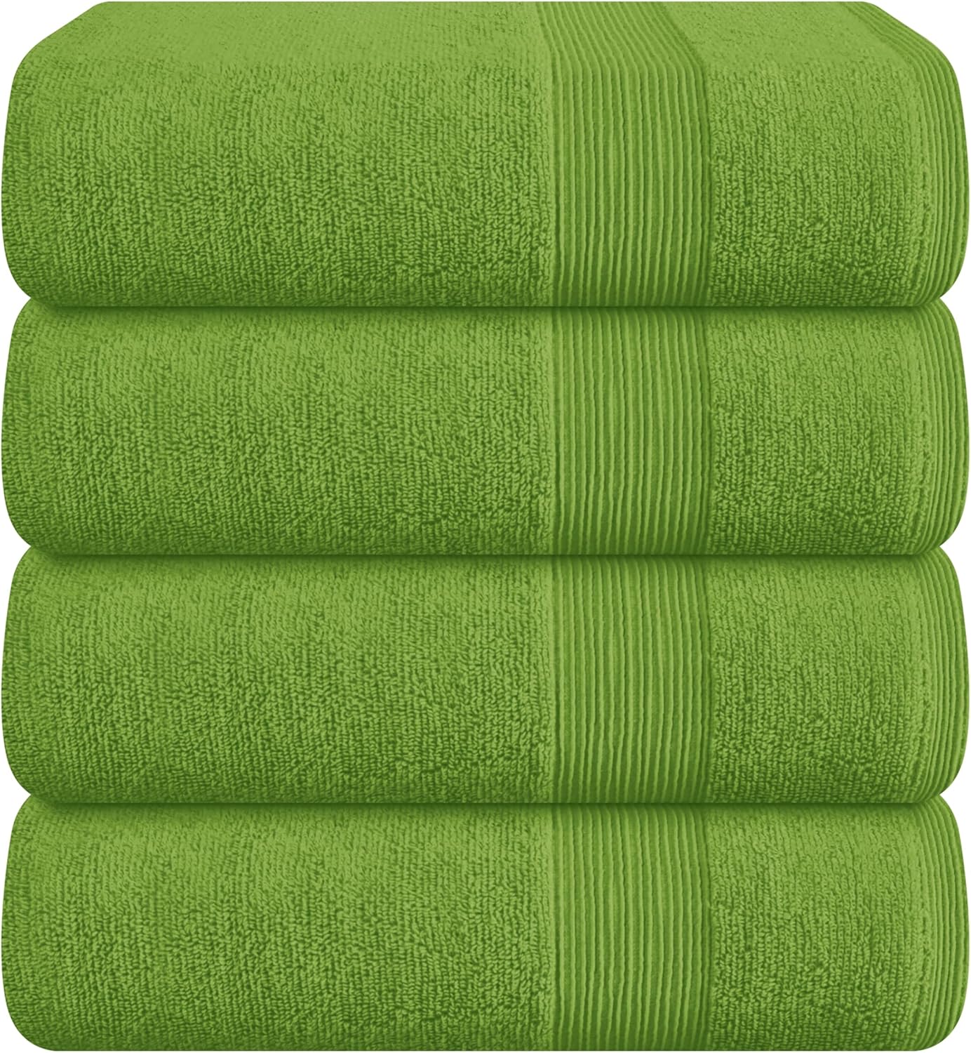 Belizzi Home 4 Pack Bath Towel Set 27x54, 100% Ring Spun Cotton, Ultra Soft Highly Absorbent Machine Washable Hotel Spa Quality Bath Towels for Bathroom, 4 Bath Towels Black