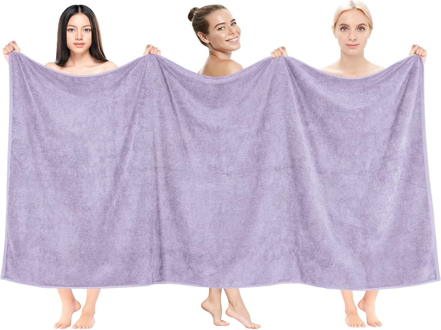 Cotton Paradise 6 Piece Towel Set, 100% Cotton Soft Absorbent Turkish Towels for Bathroom, 2 Bath Towels 2 Hand Towels 2 Washcloths, Beige Towel Set
