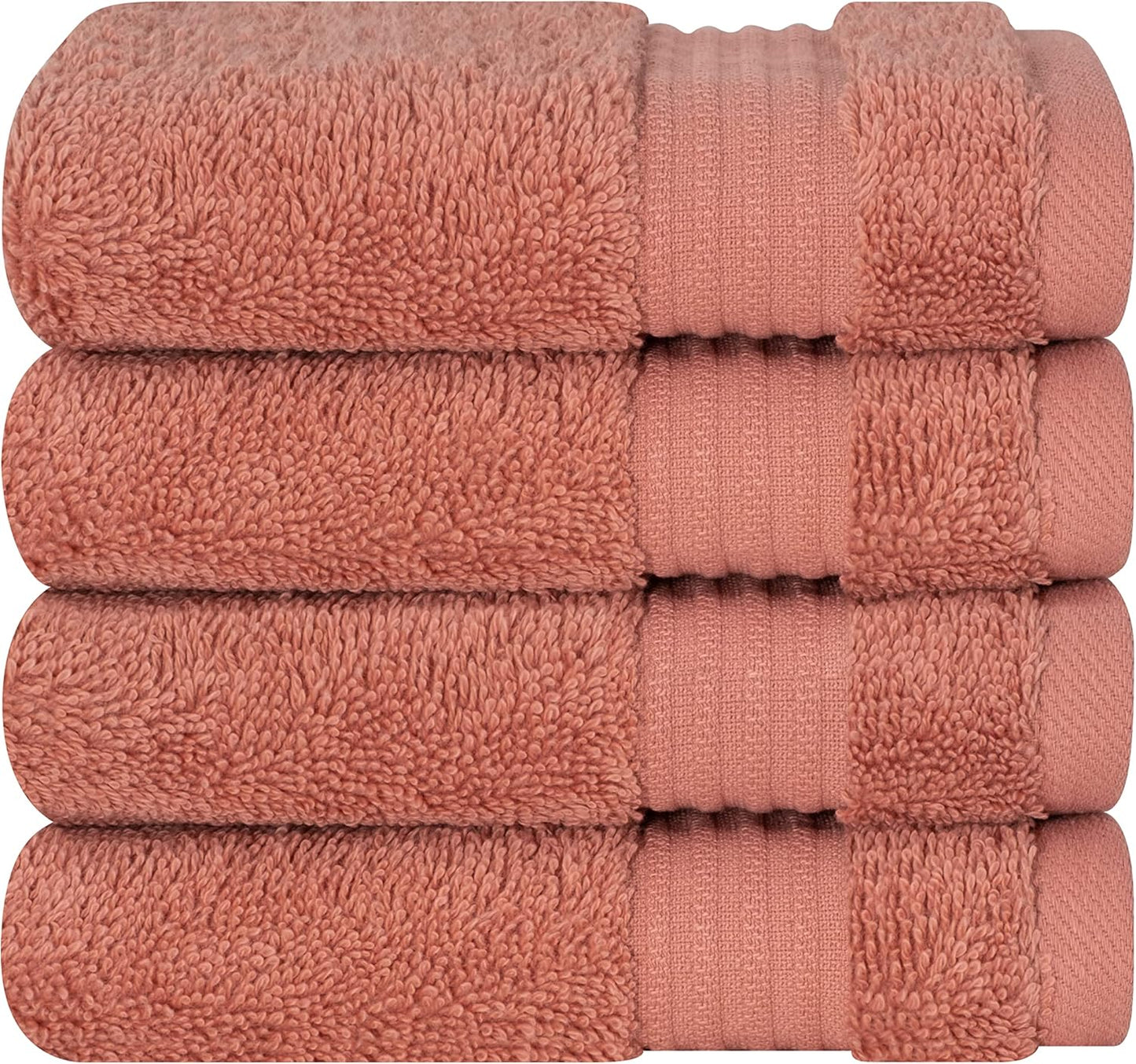 Cotton Paradise 6 Piece Towel Set, 100% Cotton Soft Absorbent Turkish Towels for Bathroom, 2 Bath Towels 2 Hand Towels 2 Washcloths, Beige Towel Set