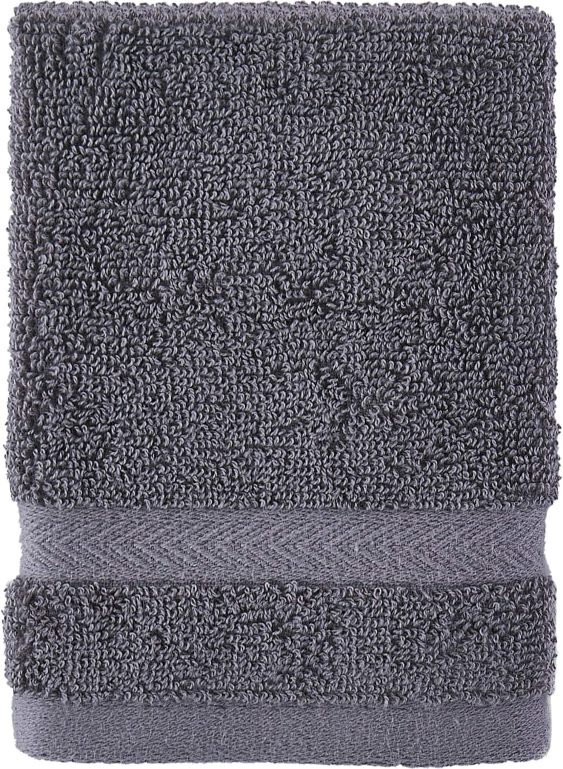 Tommy Hilfiger Modern American Solid Bath Towel, 30 X 54 Inches, 100% Cotton 574 GSM (Steel Grey)