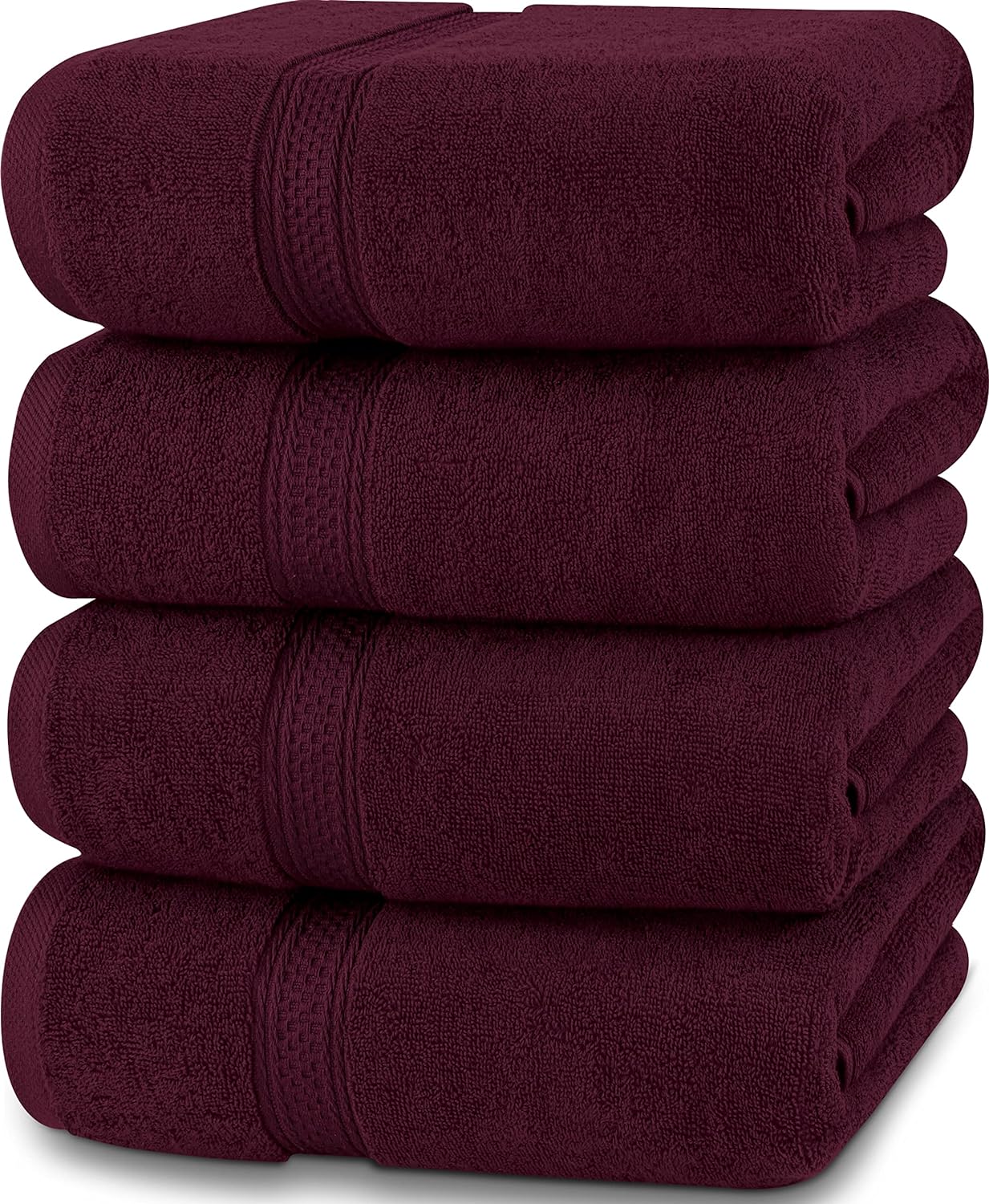 Utopia Towels 4 Pack Premium Bath Towels Set, 27 by 54 Inches, 100% Ring Spun Cotton 600GSM, Lightweight and Highly Absorbent Quick Drying Towels, Perfect for Daily Use, Grey