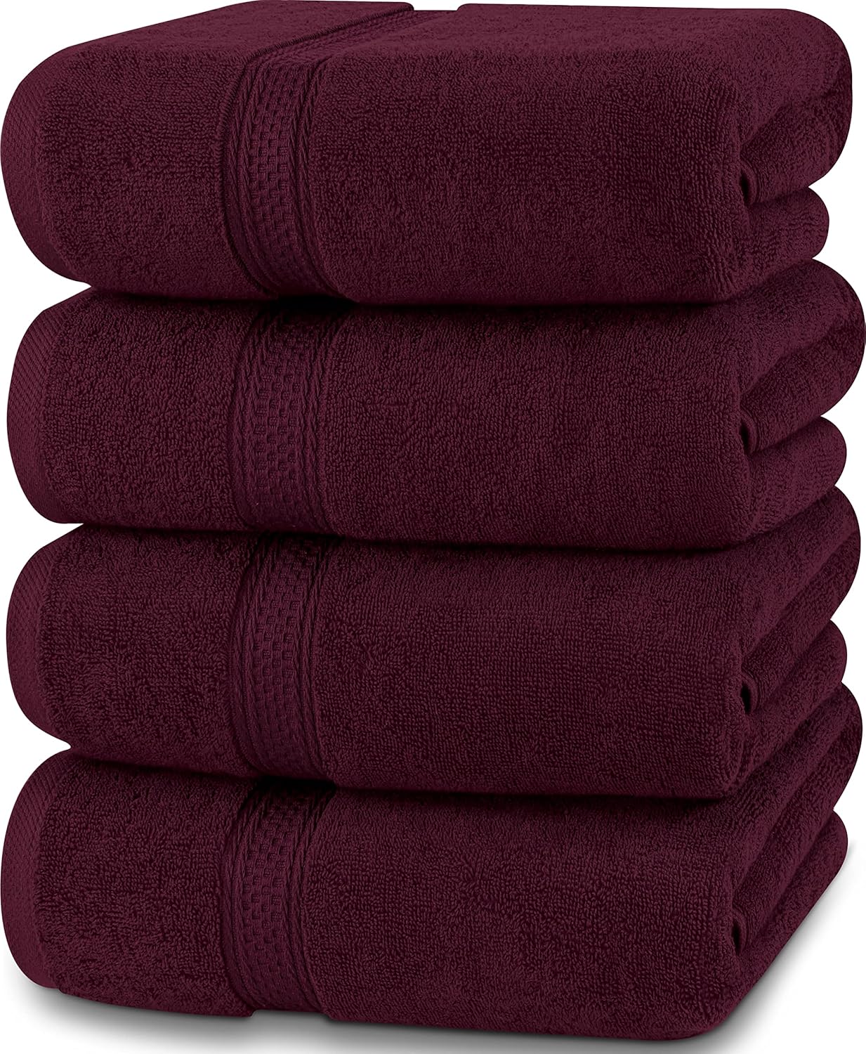 Utopia Towels 4 Pack Premium Bath Towels Set, 27 by 54 Inches, 100% Ring Spun Cotton 600GSM, Lightweight and Highly Absorbent Quick Drying Towels, Perfect for Daily Use, Grey