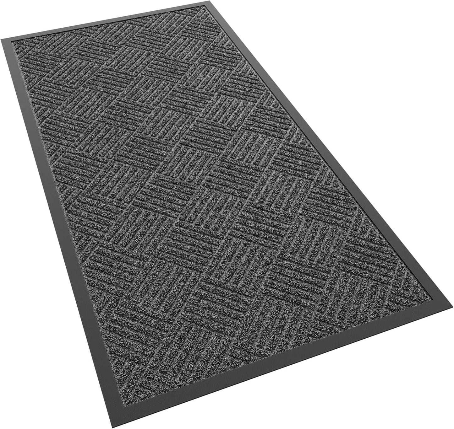Front Door Mat, 72" x 48" Heavy Duty Indoor Outdoor Doormat, Non-Slip Welcome Mats for Entryway, Rubber Backing Low Profile Mats, Commercial Door Mats