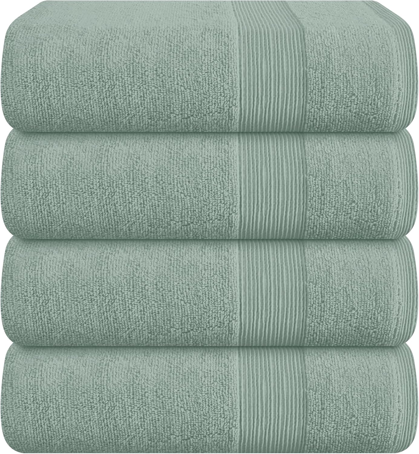 Belizzi Home 4 Pack Bath Towel Set 27x54, 100% Ring Spun Cotton, Ultra Soft Highly Absorbent Machine Washable Hotel Spa Quality Bath Towels for Bathroom, 4 Bath Towels Black